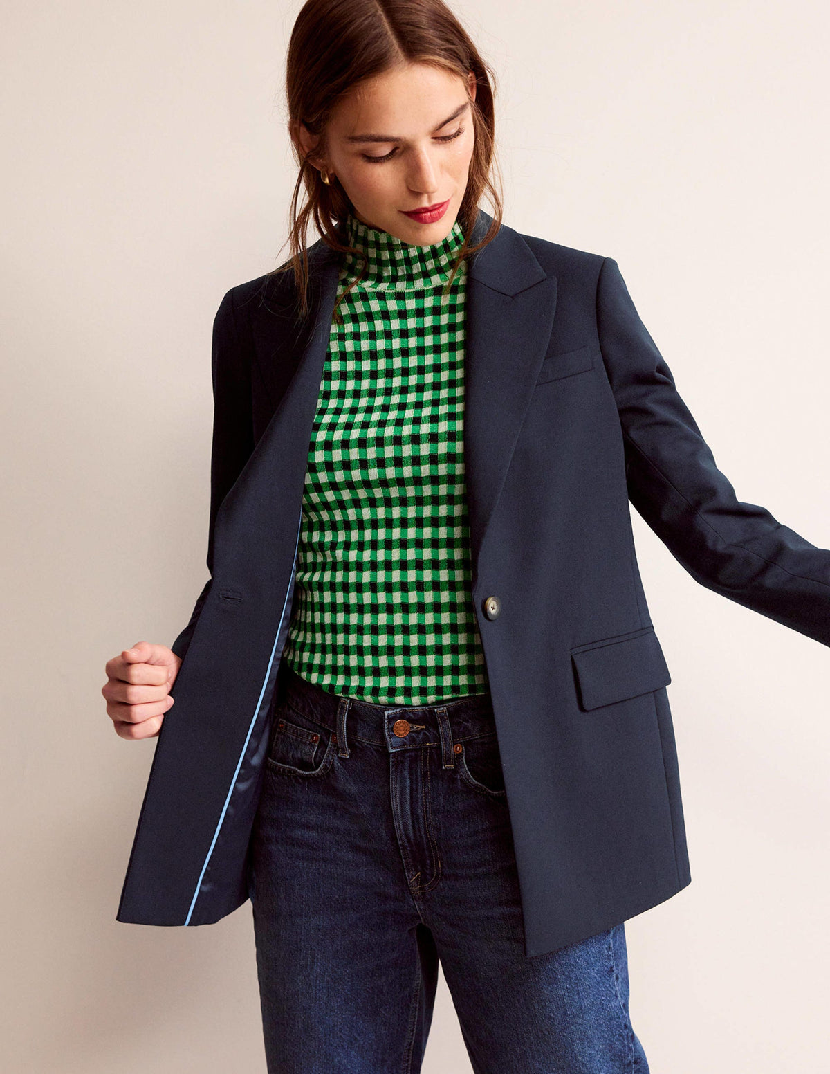 Blazer Bloomsbury en laine-Bleu marine - Image 4