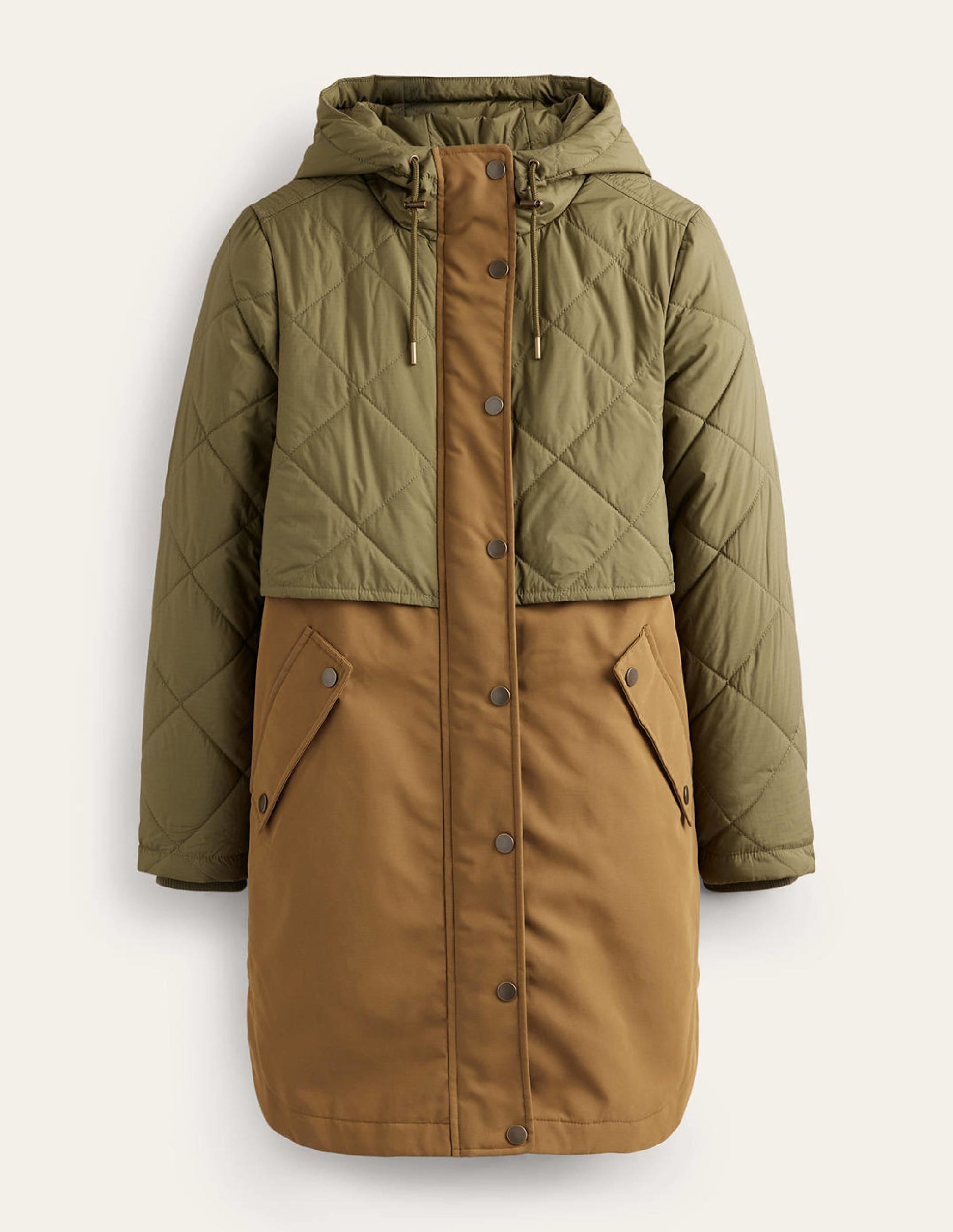 Gesteppter Parka-Khaki - Image 7