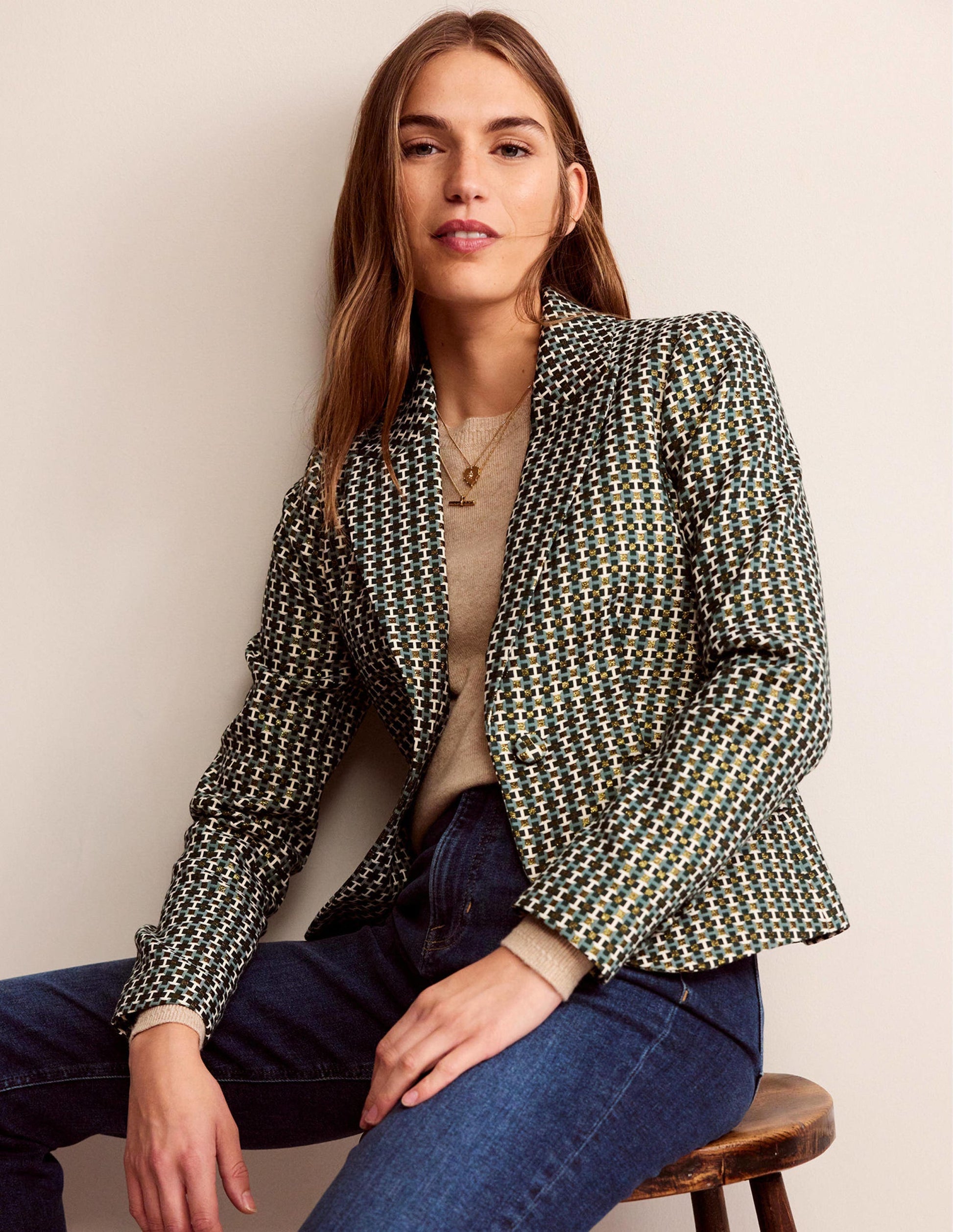Der Canonbury Jacquard-Blazer-Jacquardmuster-4