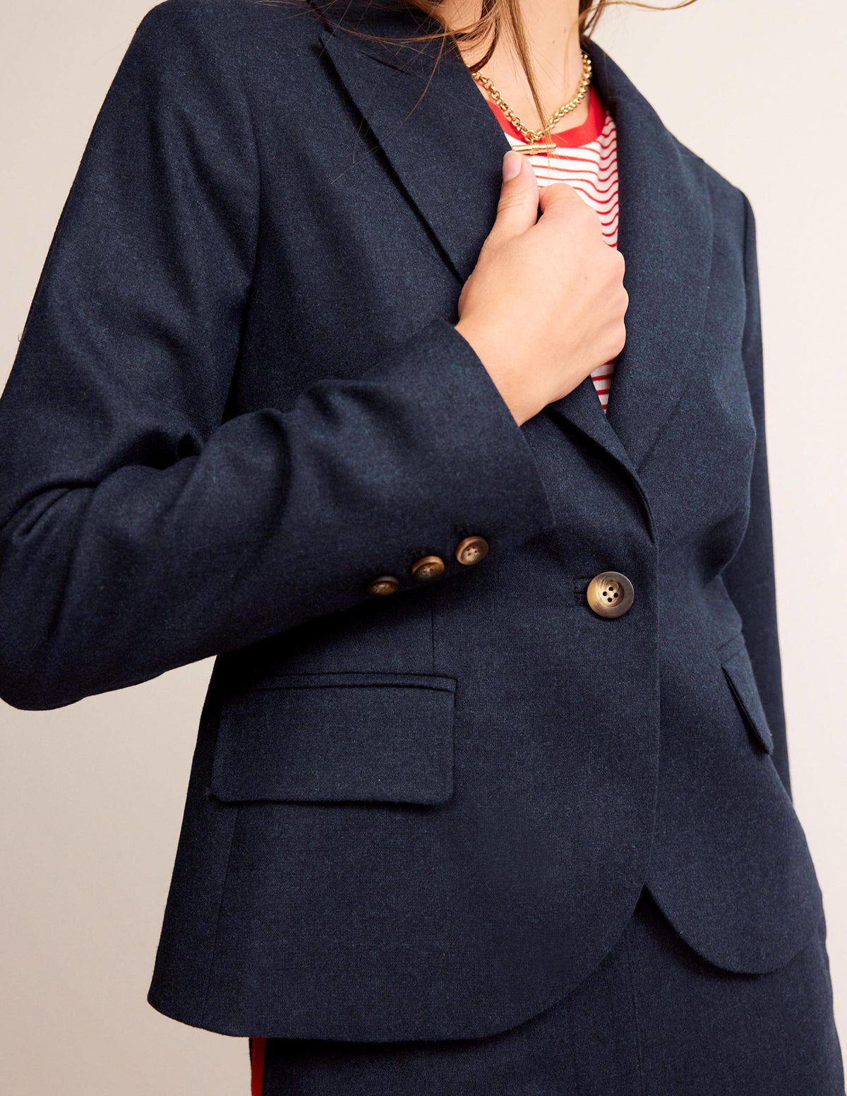 Der Canonbury Woll-Blazer-Marineblau-2