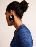 Party Bow Earrings-Black