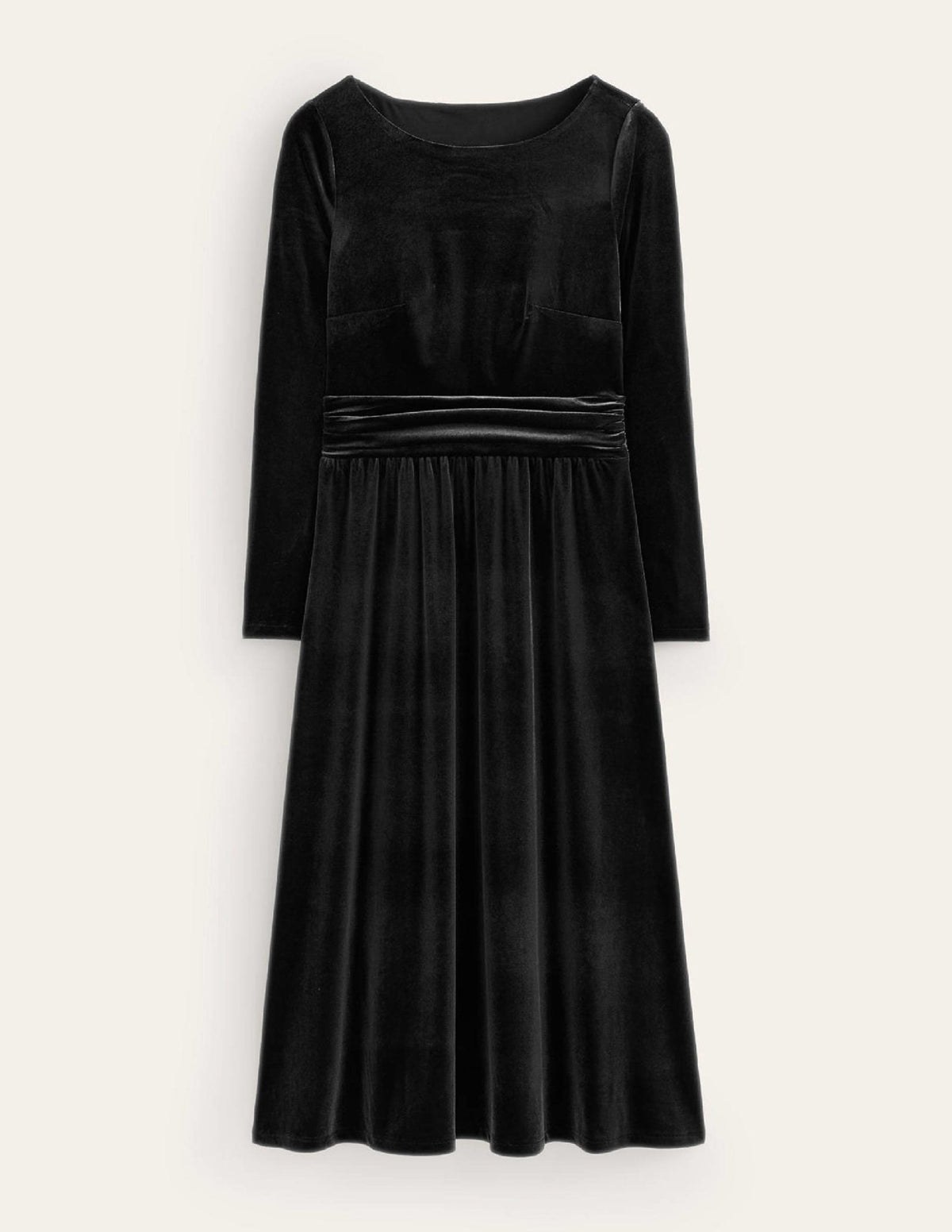 Abigail Midikleid aus Samt-Schwarz - Image 5
