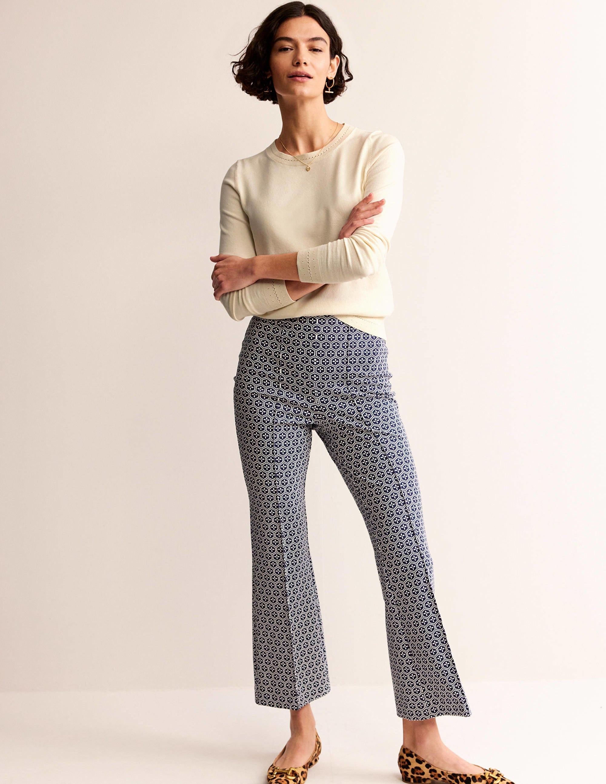 Catriona Pullover aus Baumwolle mit Rundhalsausschnitt-Warmes Naturweiß - Image 4