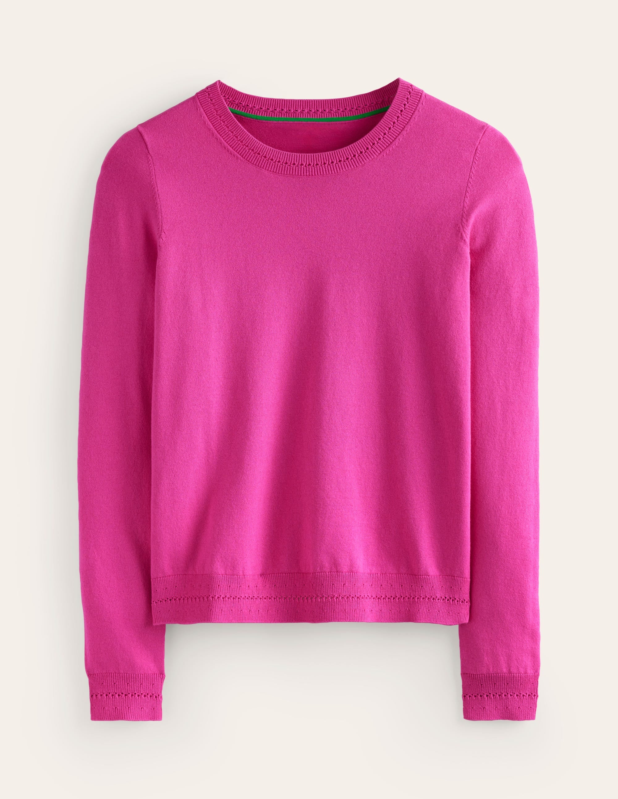 Catriona Pullover aus Baumwolle mit Rundhalsausschnitt-Rosa, Weltraum - Image 6