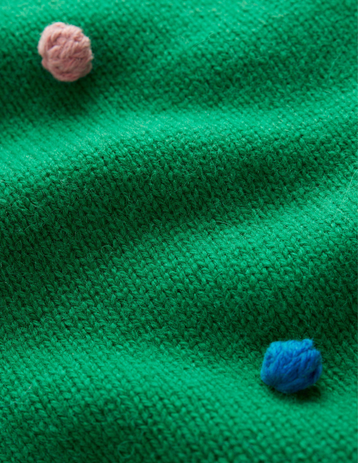 Christmas Pompom Jumper-Veridian Green - Image 9