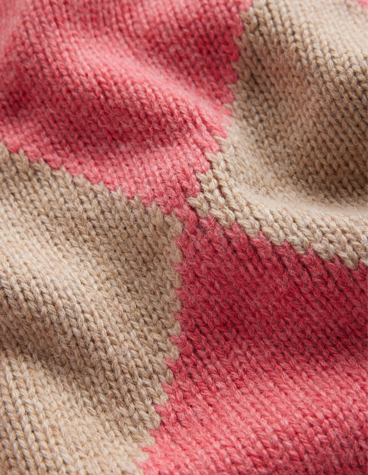 Pull col rond à motif argyle-Pastèque, chinchilla chiné - Image 6