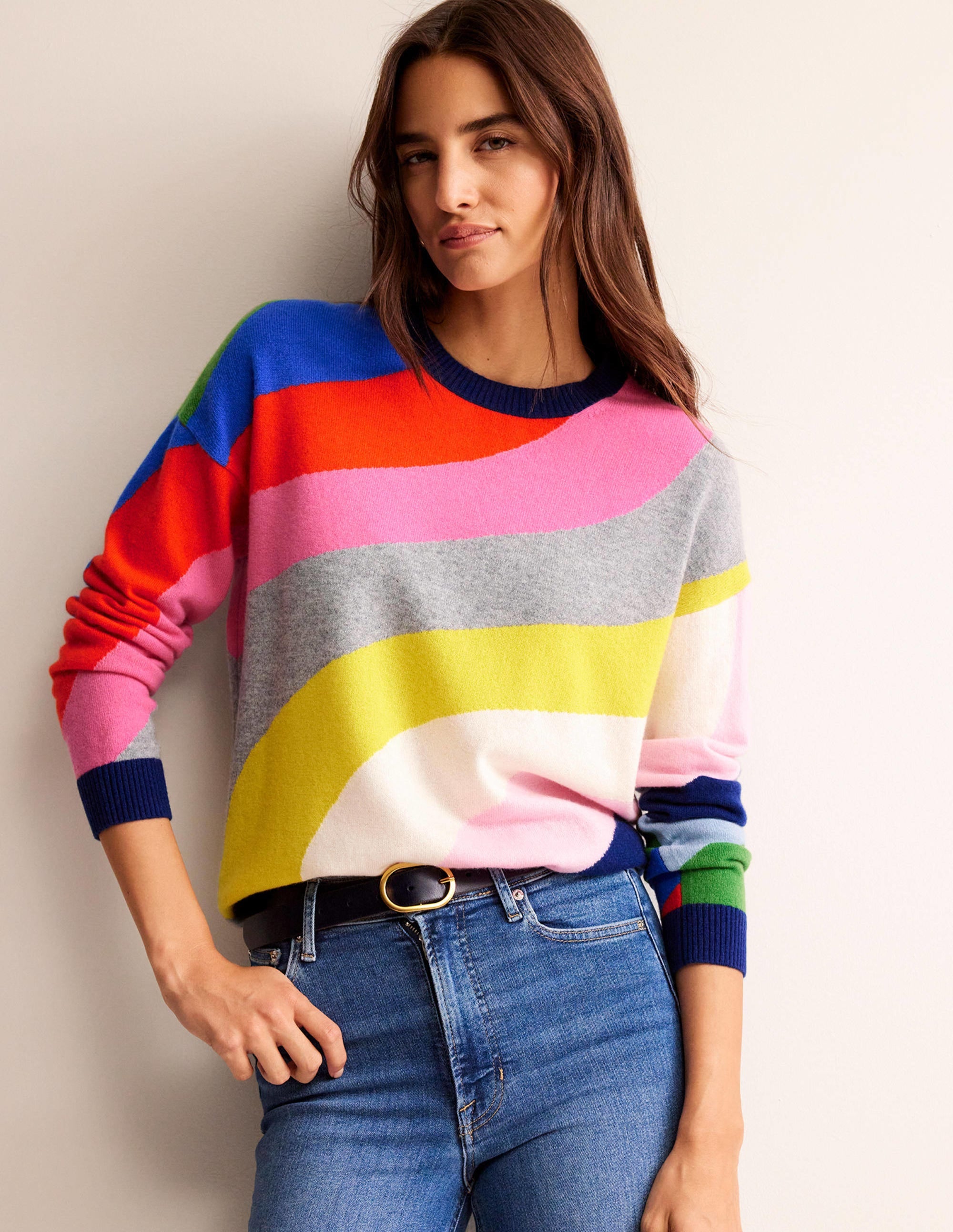 Pull Lydia en cachemire-Bunt Wirbel - Image 2