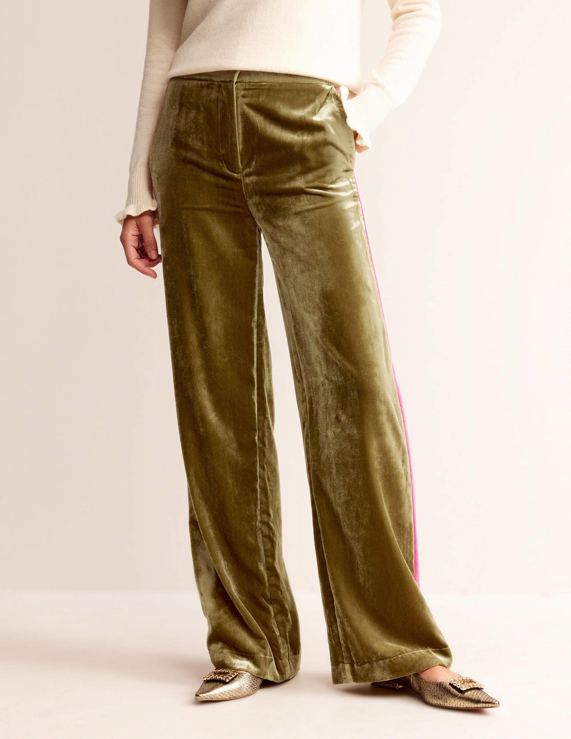 Pantalon Westbourne en velours-Kaki - Image 4
