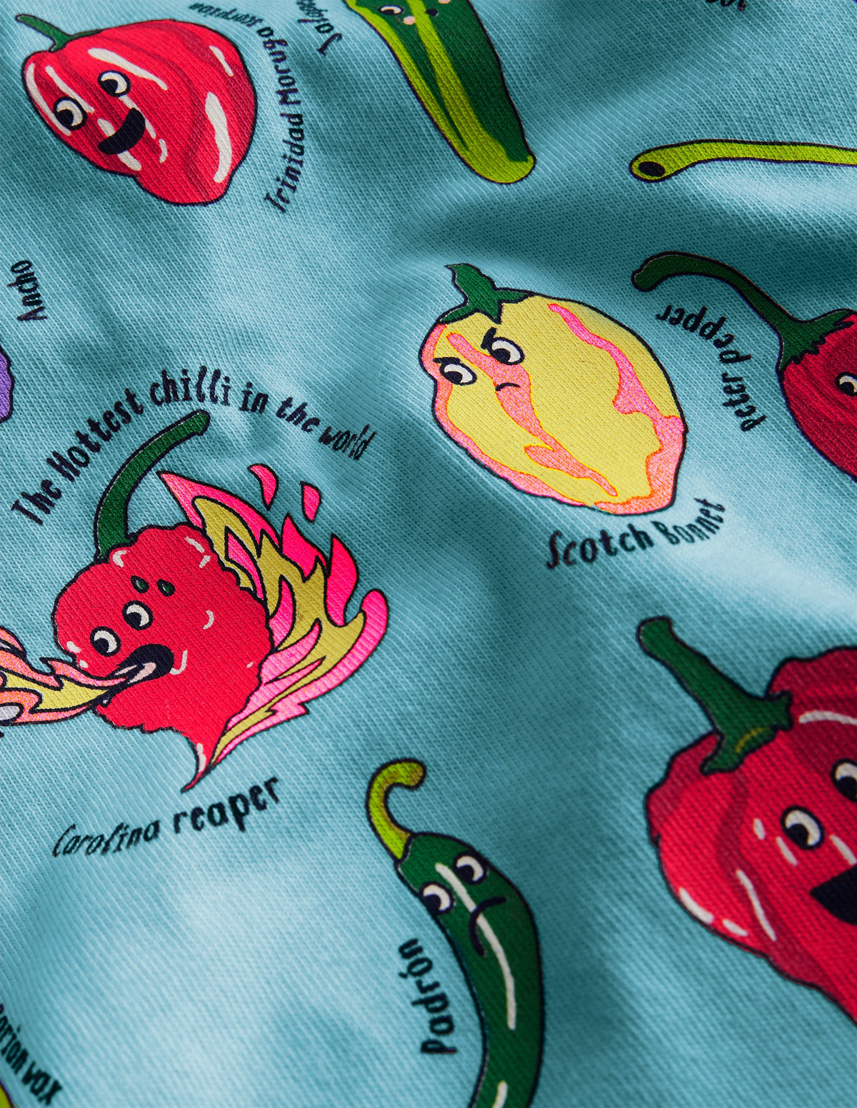 T-shirt à motif nourriture fun-Piments bleu glaçon - Image 3