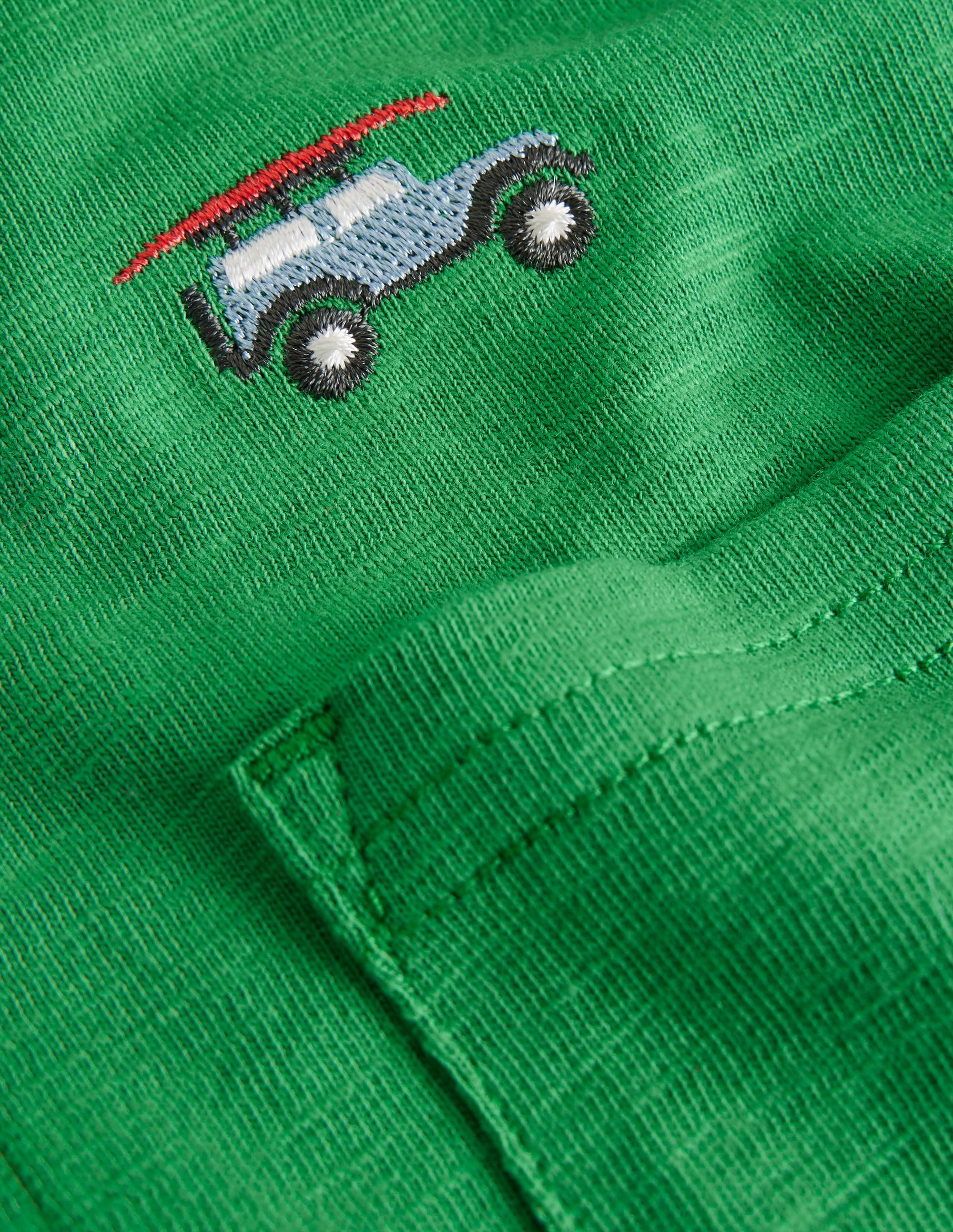 Polo flammé et brodé-Jeep vert trèfle - Image 3