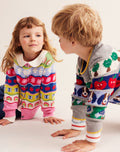 Fair-Isle-Pullover-Bunt mit Tieren