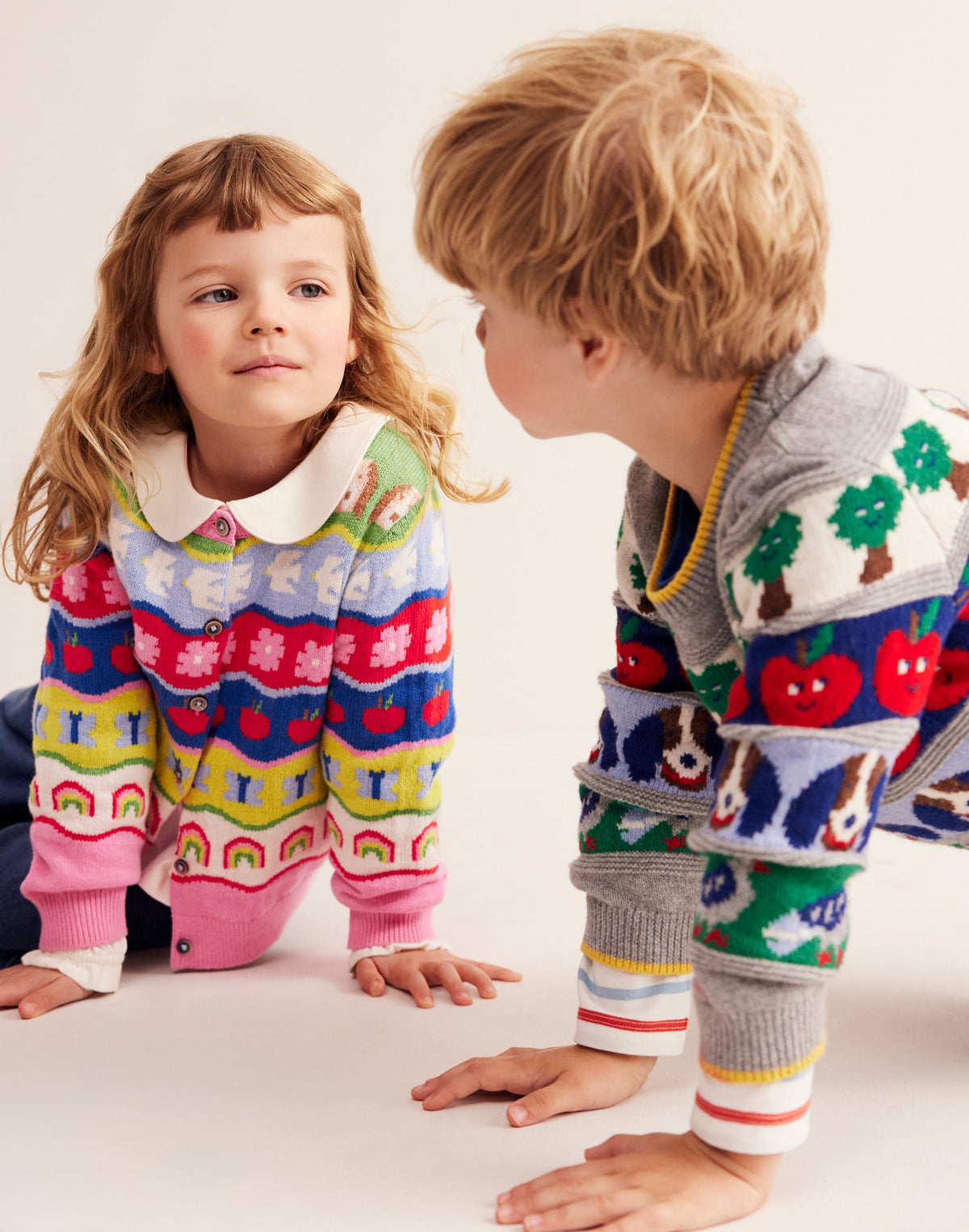 Fair-Isle-Pullover-Bunt mit Tieren-1