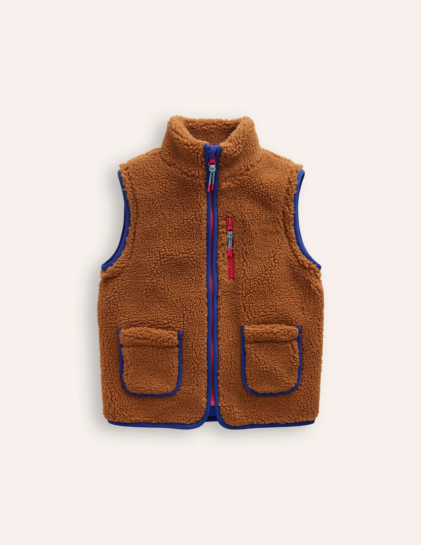 2-in-1  Borg Jacket-Butterscotch Brown Borg-5
