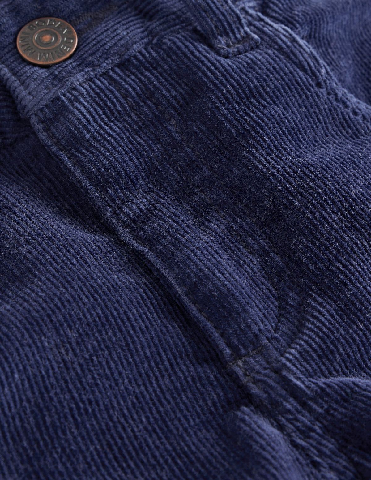 Classic Slim Cord Trousers-College Navy - Image 3