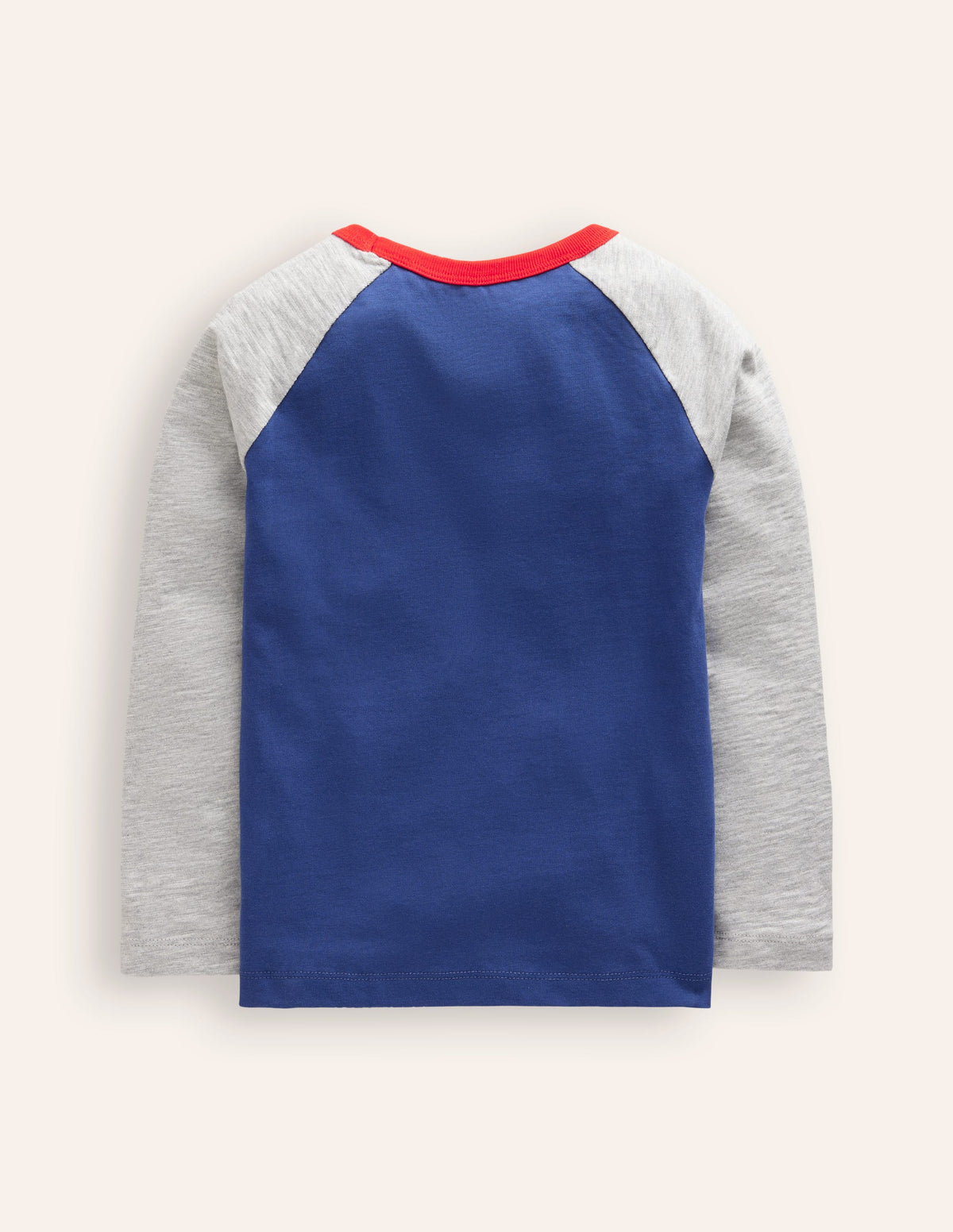 T-shirt manches raglan à logo imprimé-Ballon de foot bleu tribord - Image 2