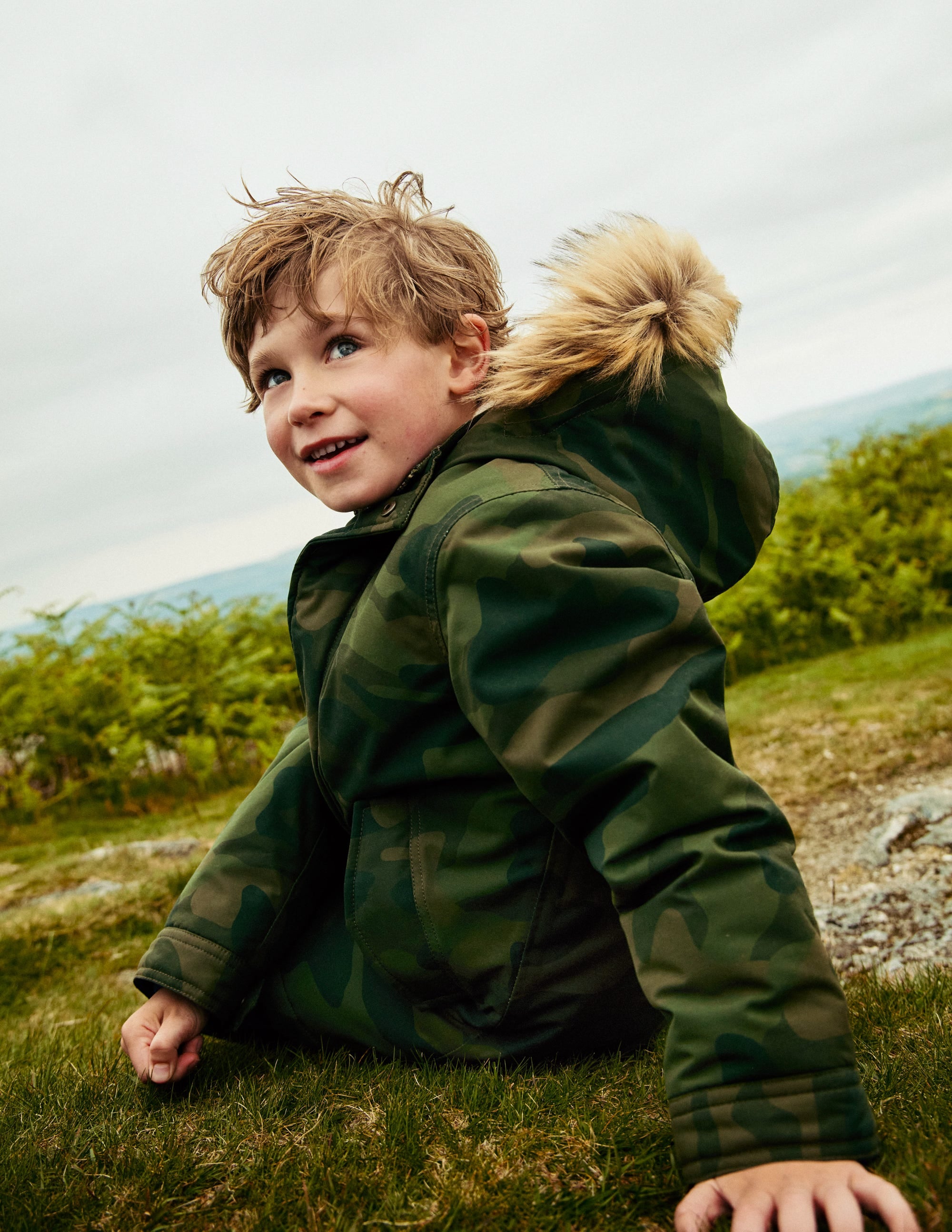 Parka classique imperméable-Camouflage vert ton sur ton - Image 7