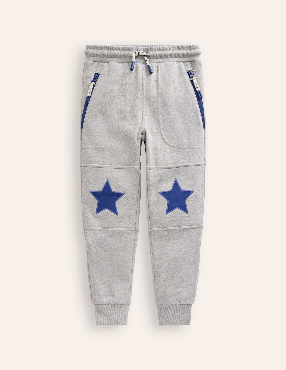 Warrior Knee Joggers-Charcoal Marl-1