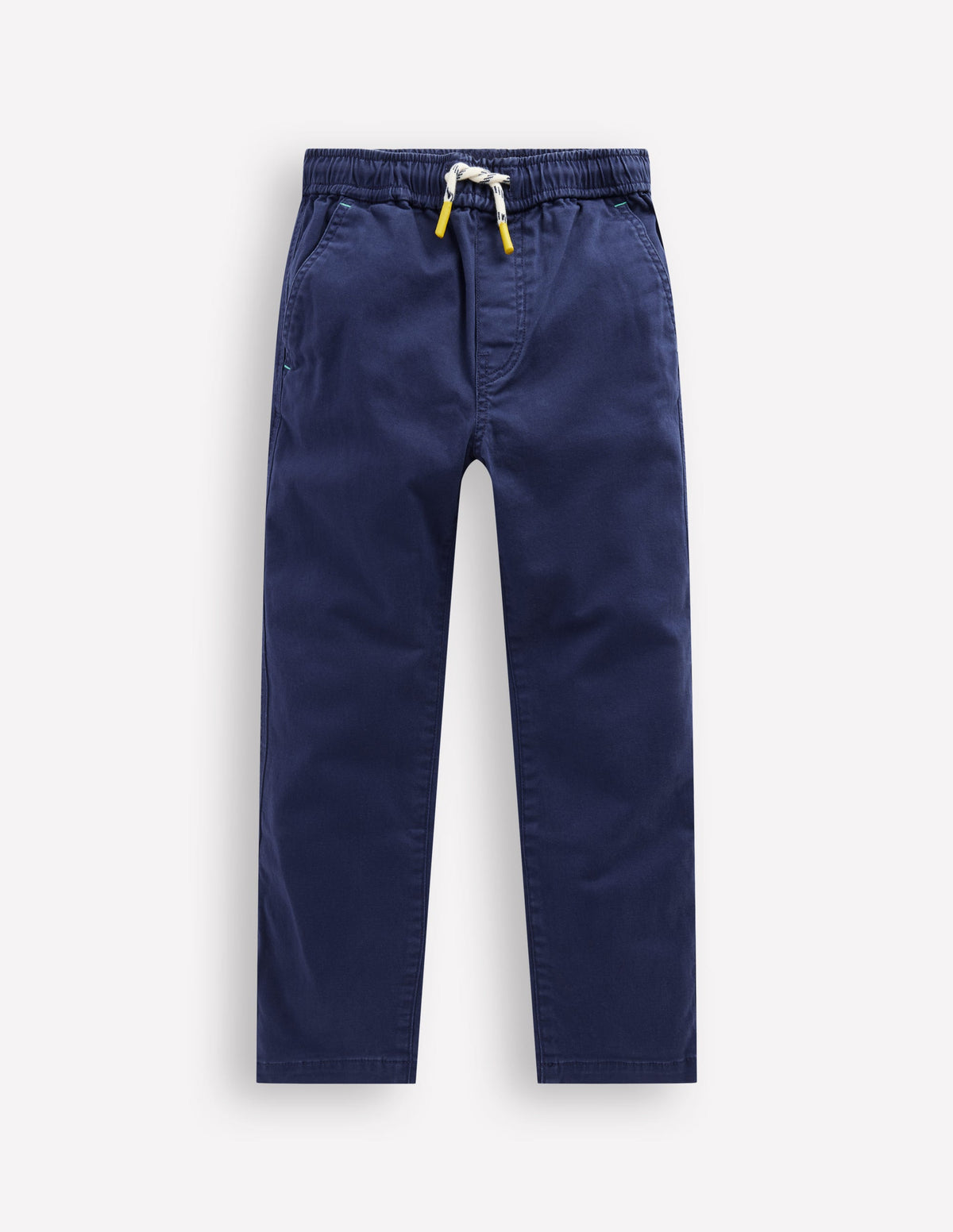 Schmal geschnittene Hose zum Hineinschlüpfen-Schuluniform-Marineblau Twill-1