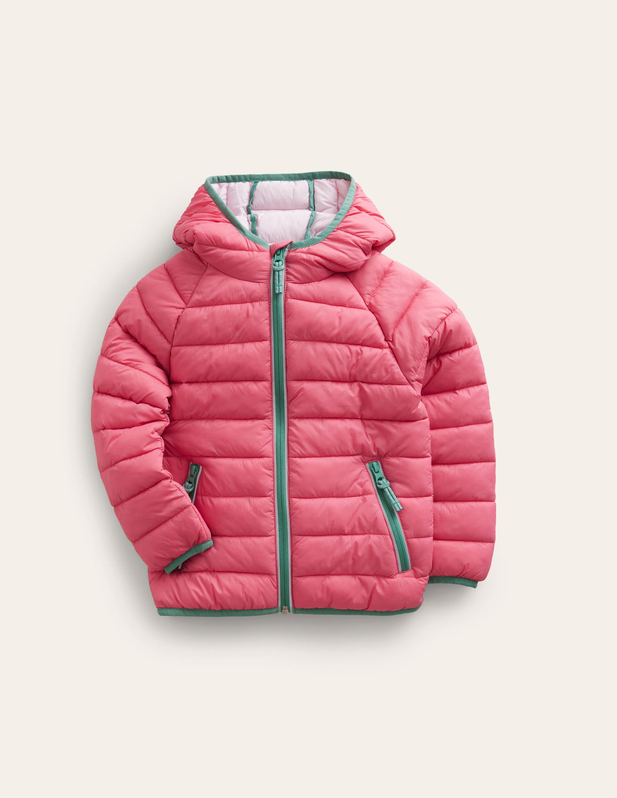 Bequem verstaubare, wattierte Jacke-Animals/Stripe-1