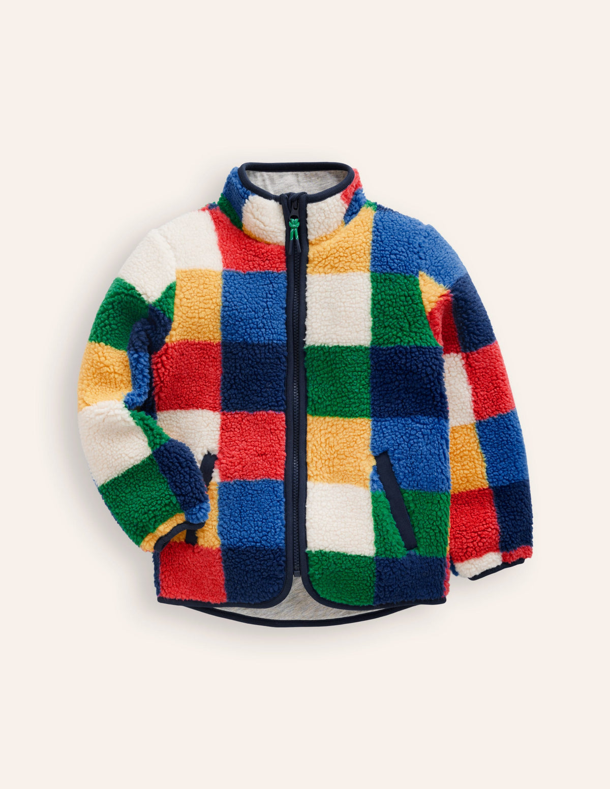 Kuschelige Teddyfell-Jacke-Bateau Blue-1