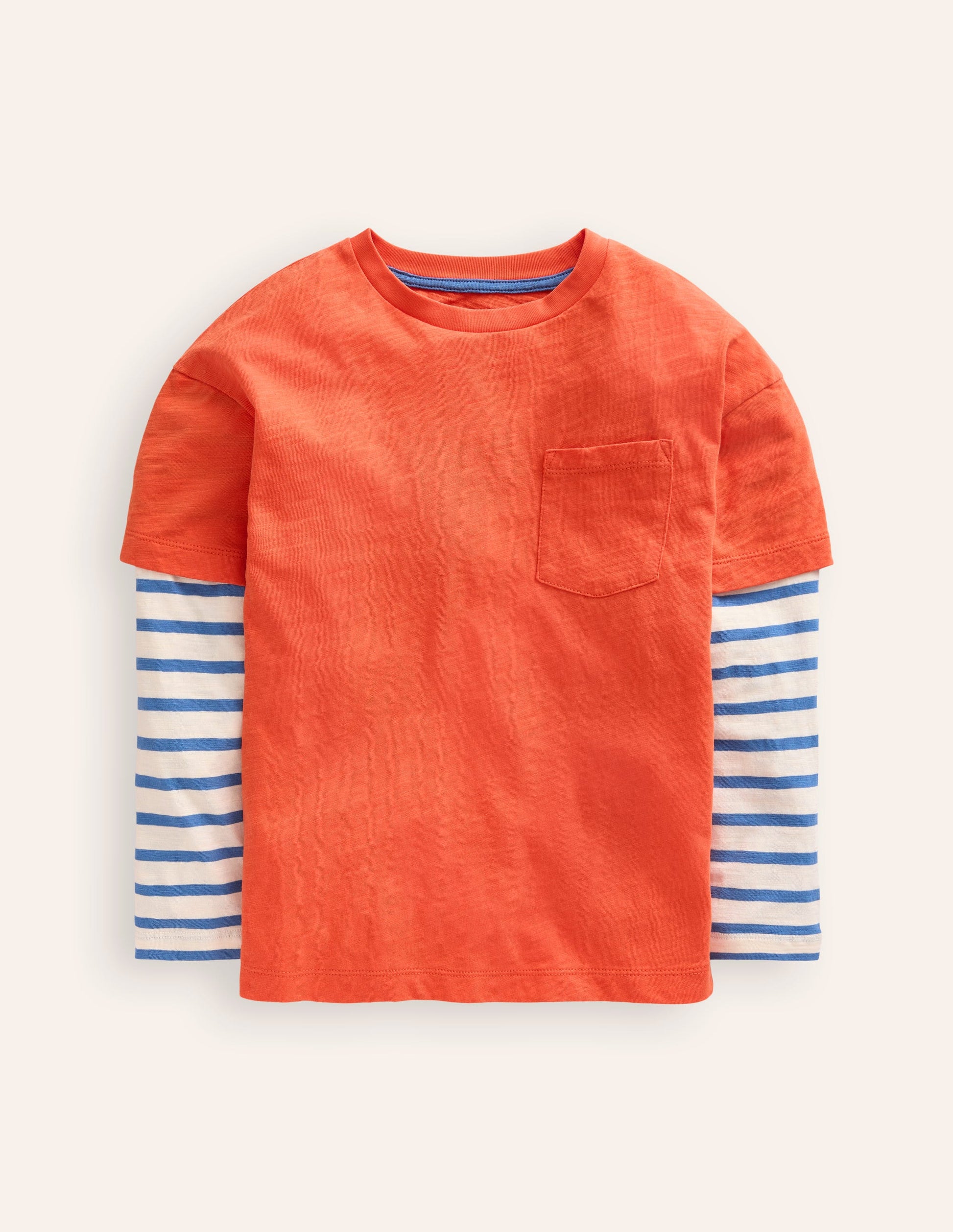 T-Shirt im Lagenlook-Terrakotta-Orange-1