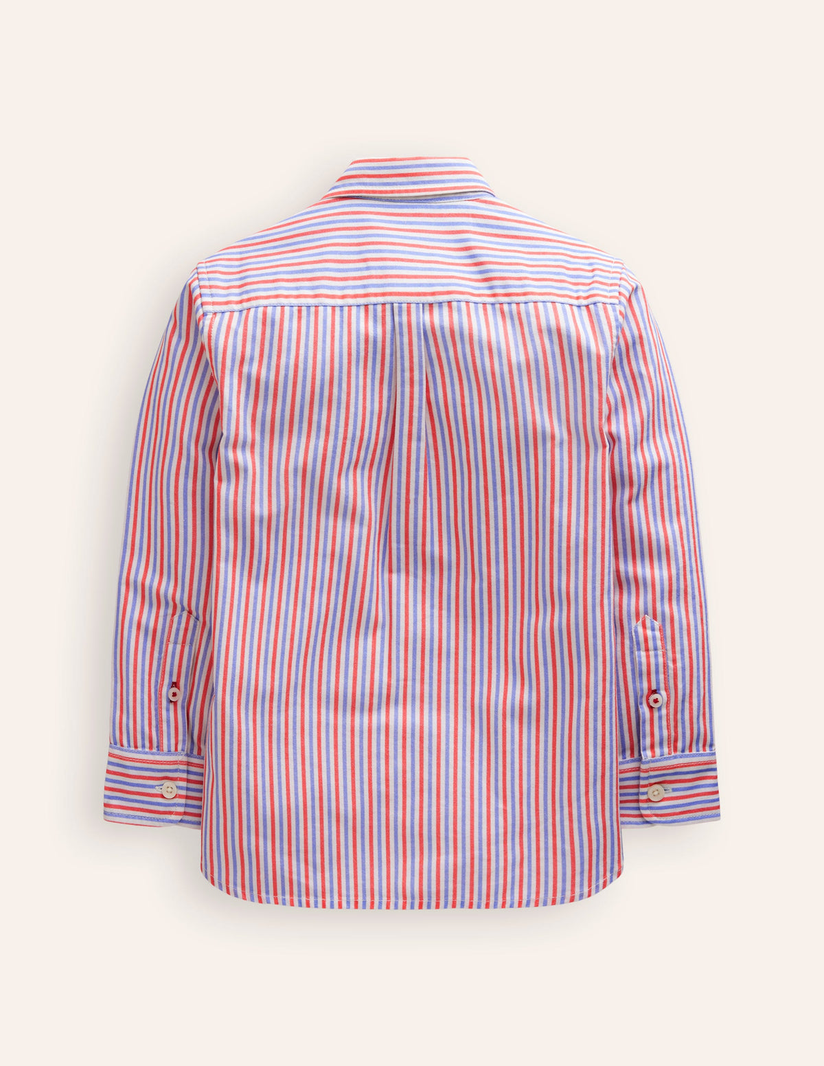 Oxfordhemd-Mohnblumenrot/Blau Gestreift - Image 7