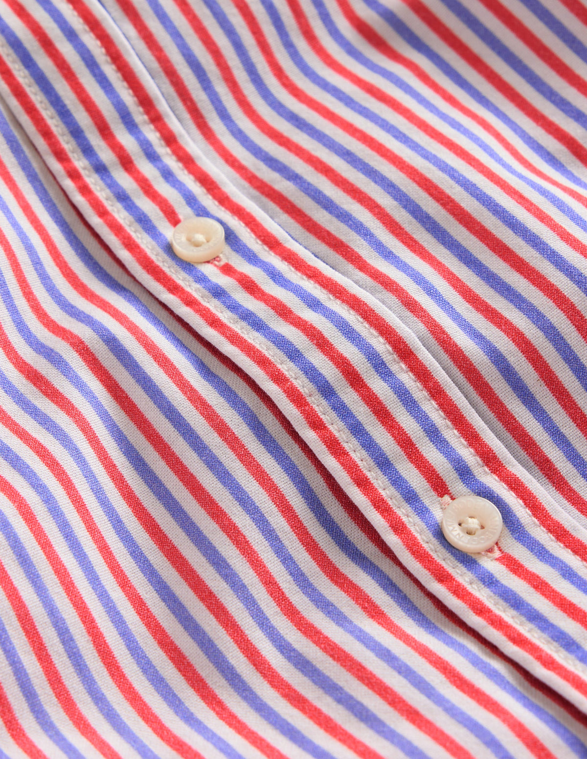 Oxfordhemd-Mohnblumenrot/Blau Gestreift - Image 8