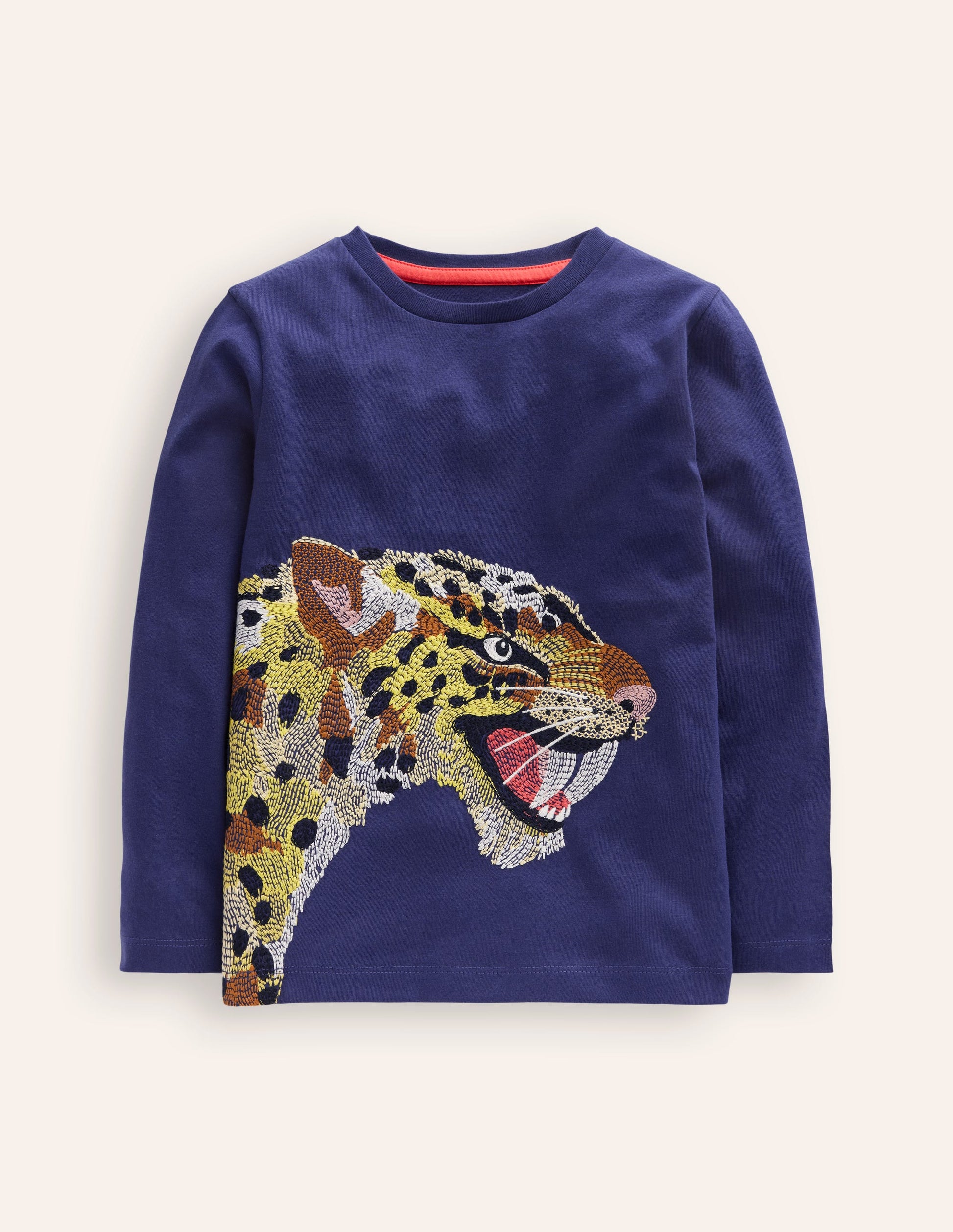 T-Shirt mit Superstitch-Design-Blauhäher Säbelzahntiger-1