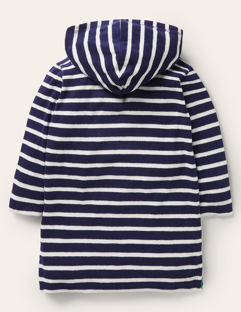 Poncho en éponge-Bleu marine universitaire/blanc-2