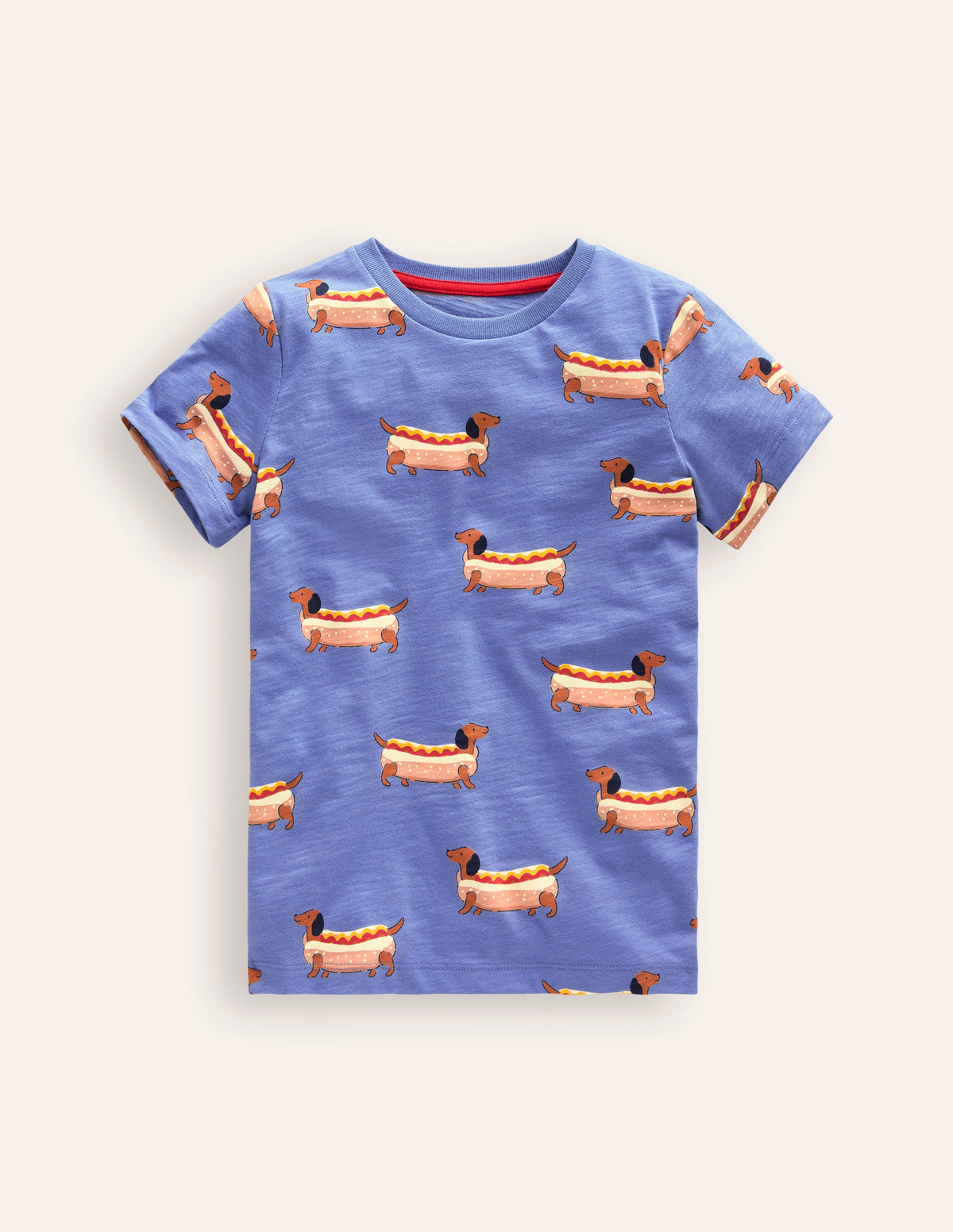All-over Printed T-Shirt-Surf Blue Hot Dog-1
