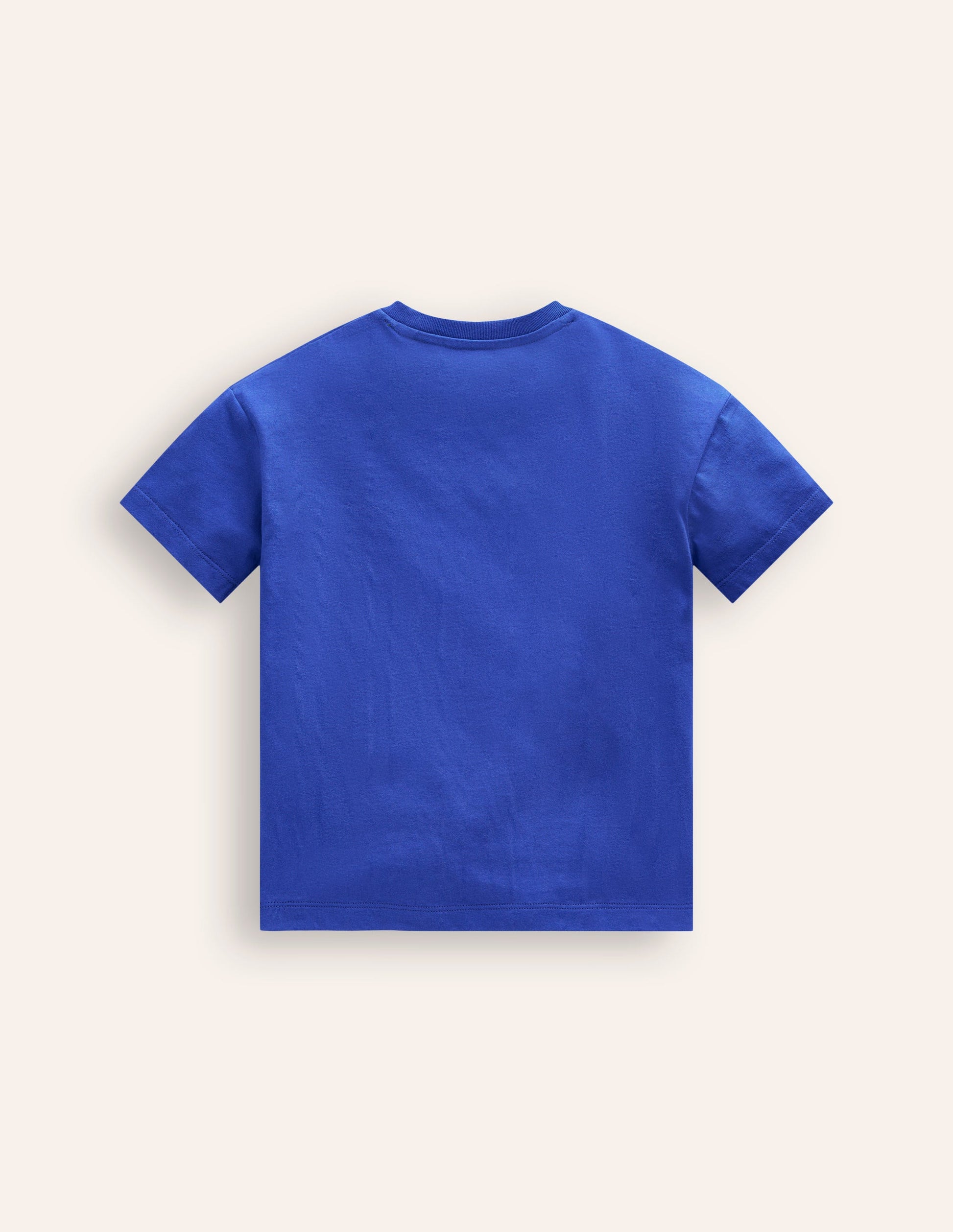Witziges Logo-T-Shirt-Brillantblau-2