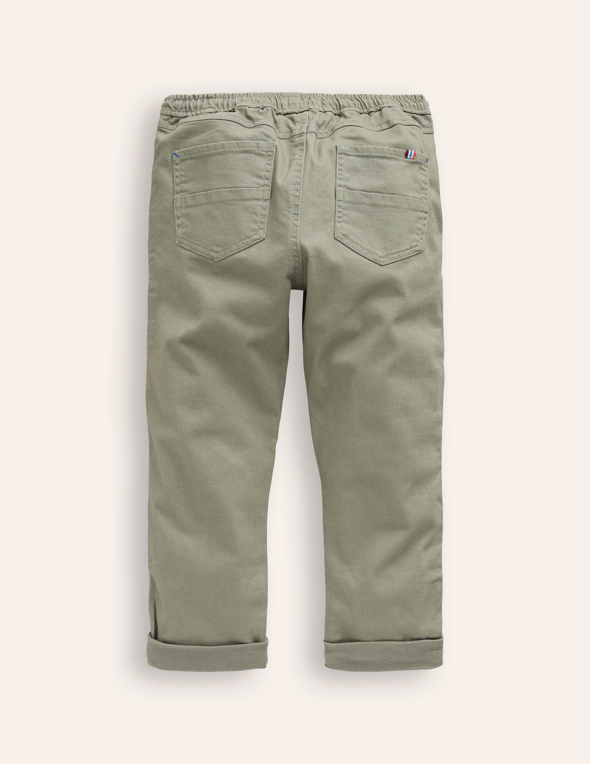 Pantalon slim et décontracté à enfiler-Vert poterie-2