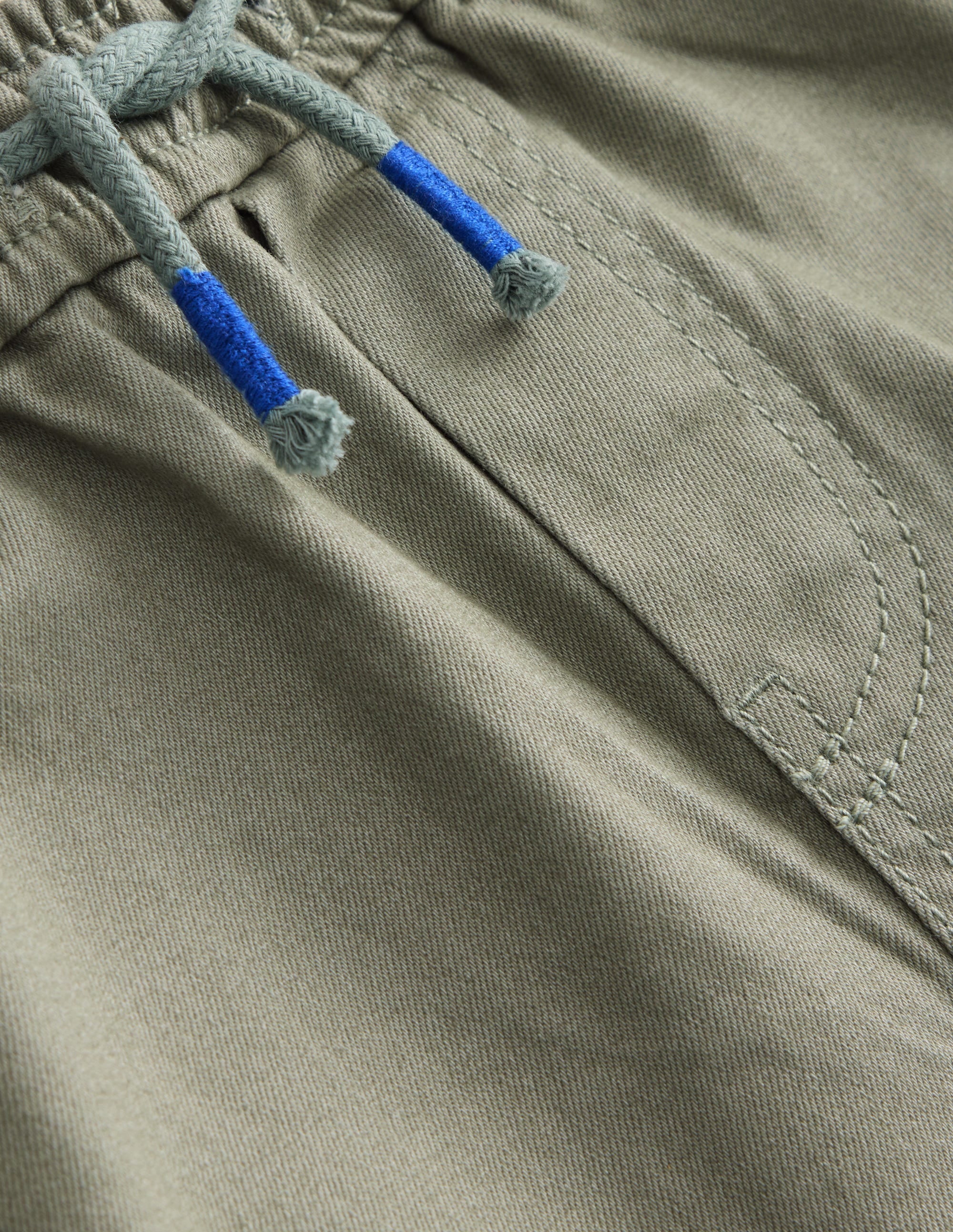 Pantalon slim et décontracté à enfiler-Vert poterie - Image 3
