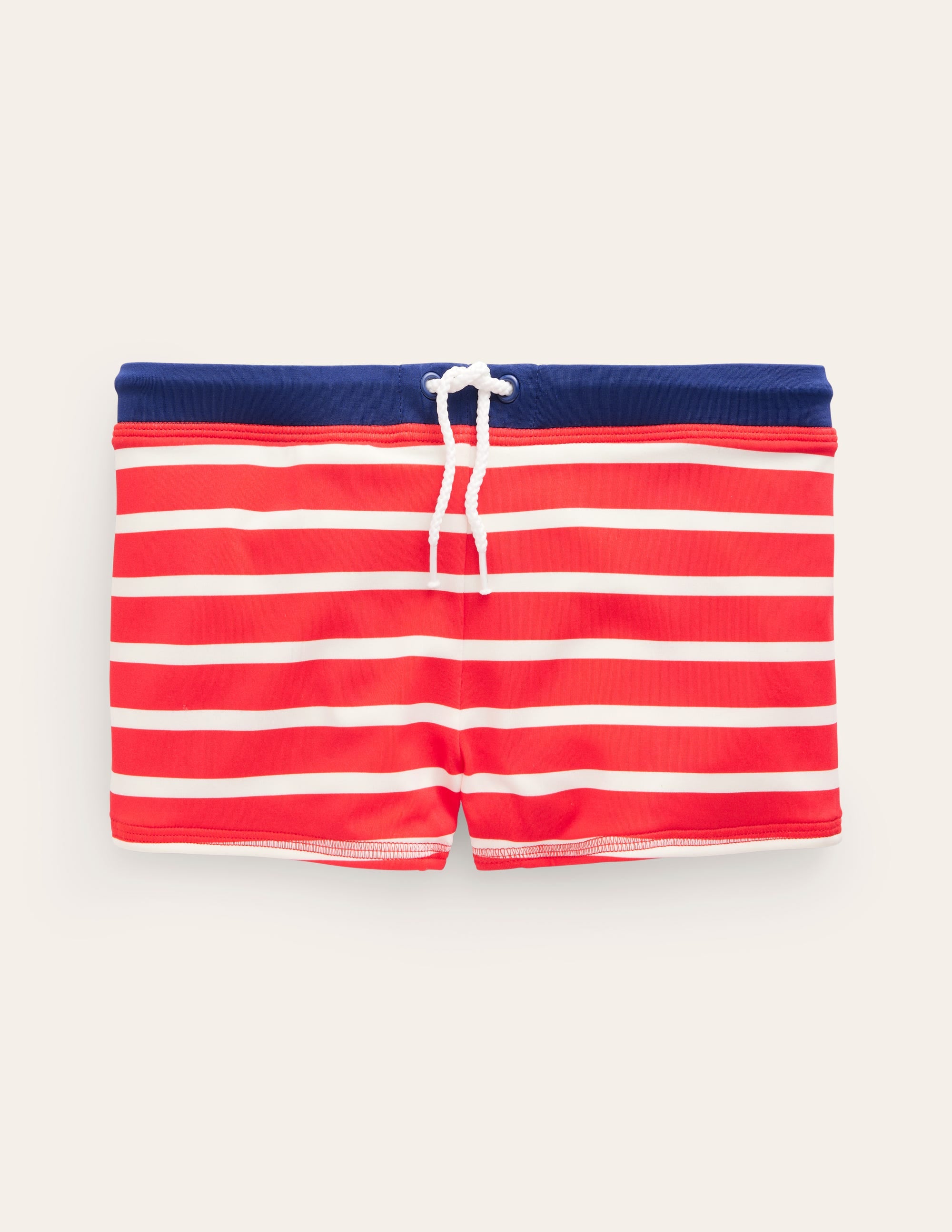 Swim Trunks-Fire Red and Ivory - Image 1