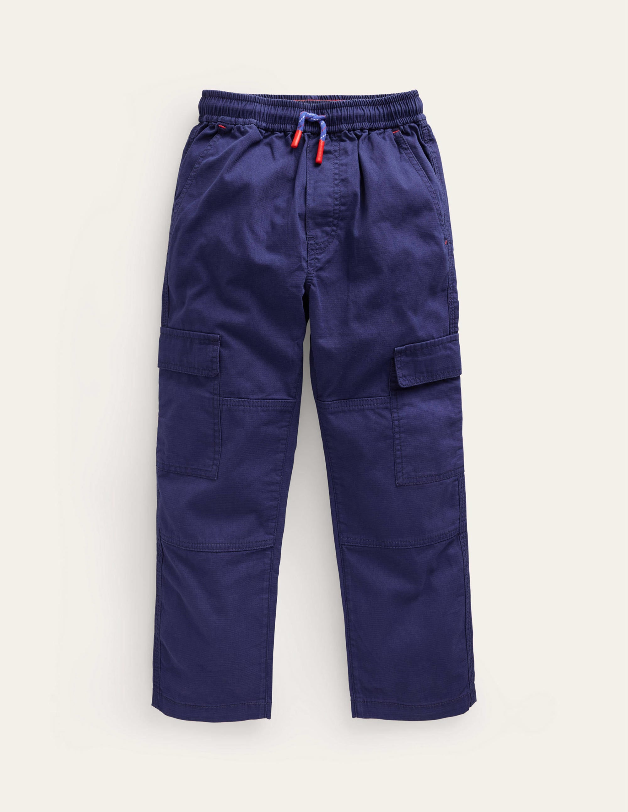Cargo Pull-on Trousers-College Navy - Image 1