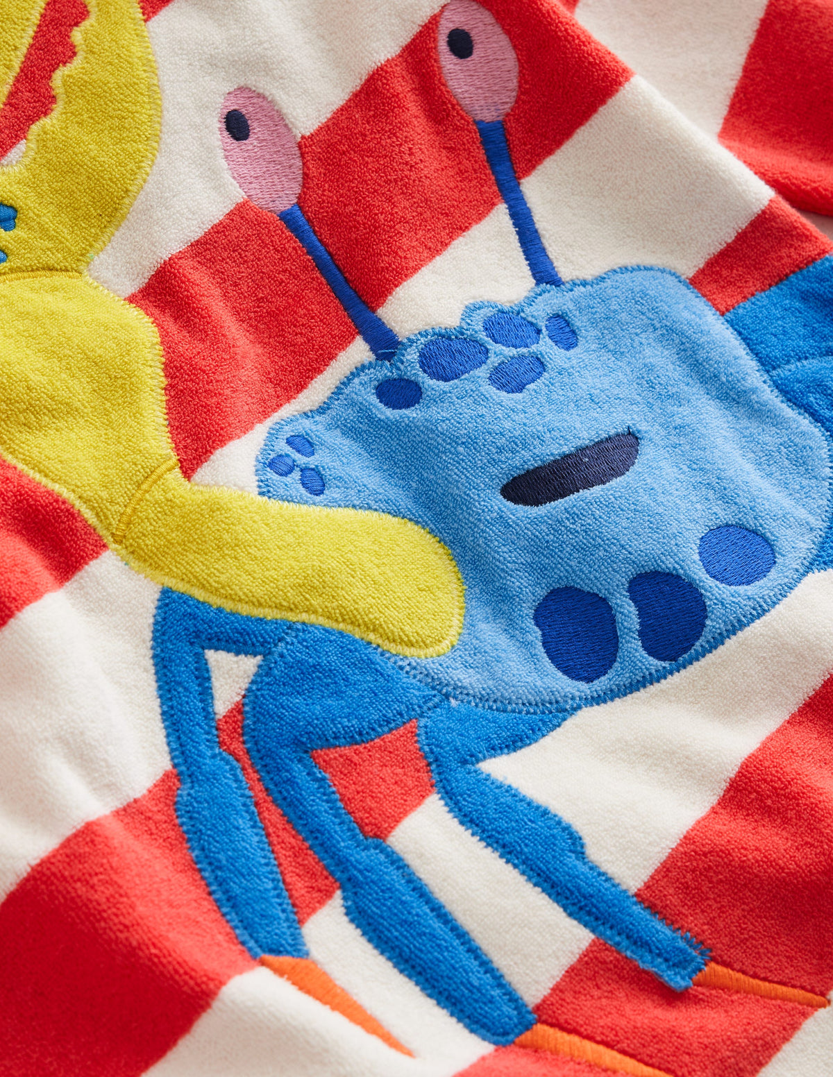 Poncho en éponge à appliqué-Confiture/ivoire - Image 3