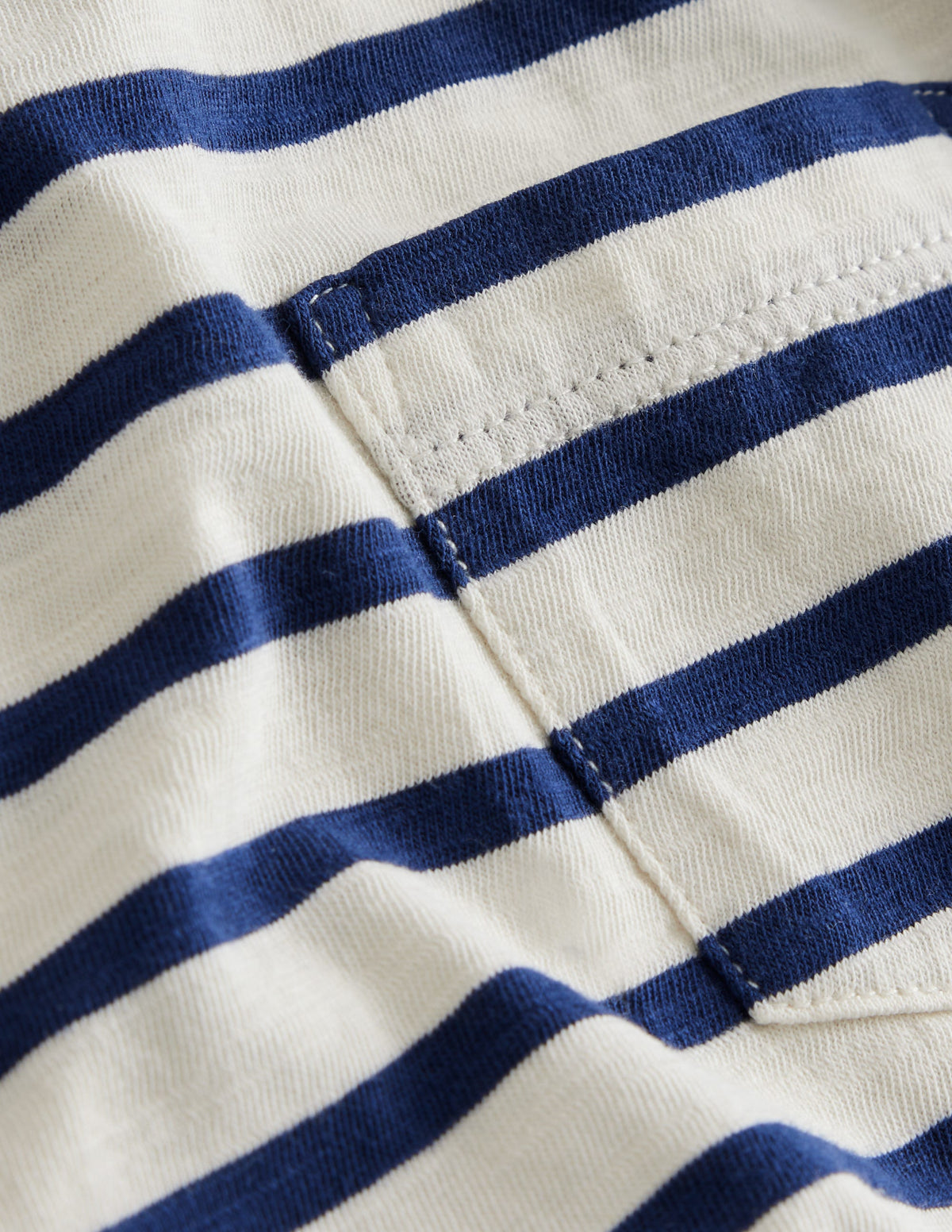 Langärmliges T-Shirt in gewaschener Optik-Dunkelblau/Ecru - Image 3