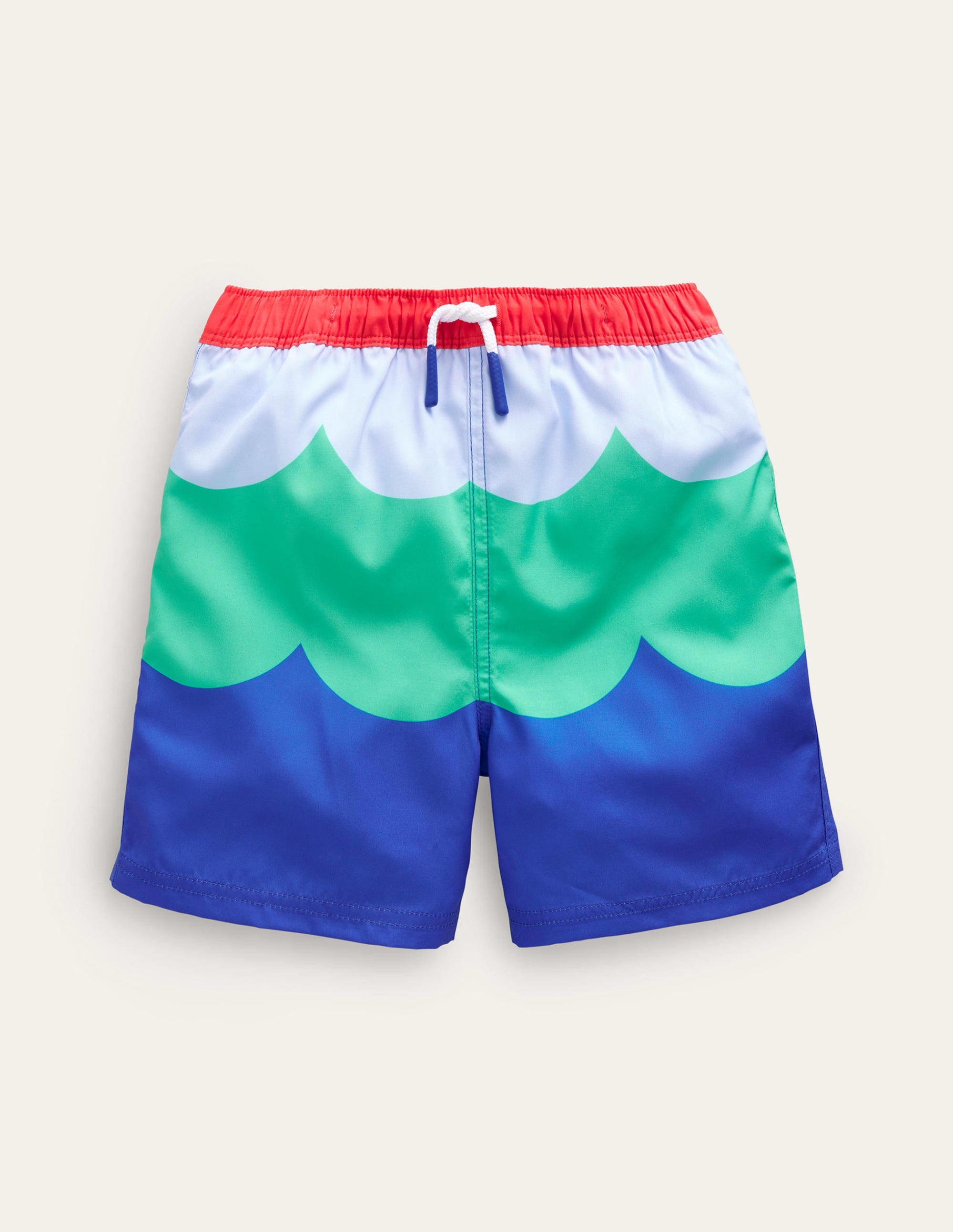 Badeshorts-Eiswürfel Blau Welle - Image 1