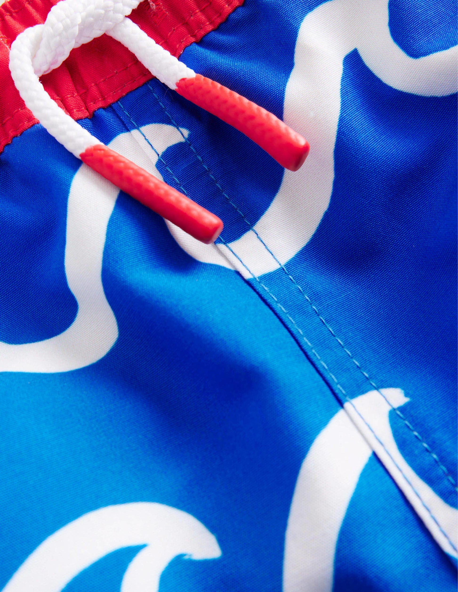 Badeshorts-Griechisch-Blau Hai Welle-3