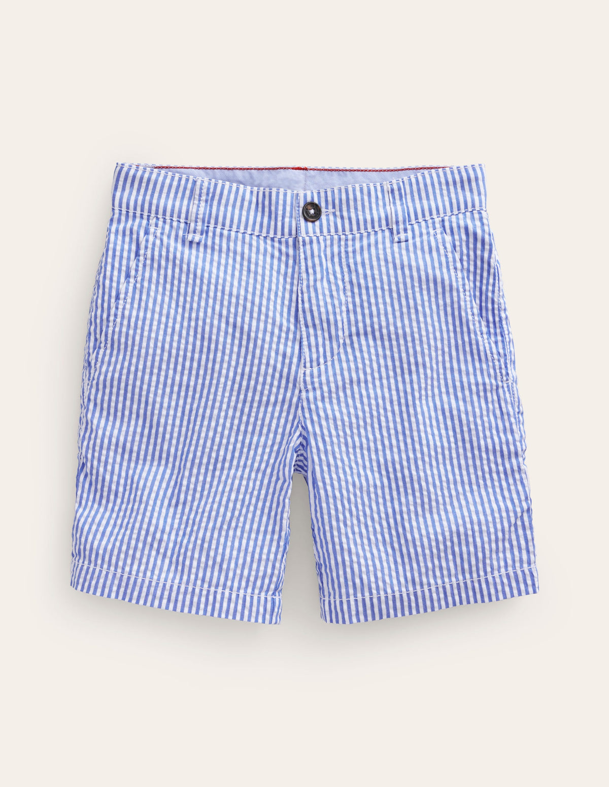 Seersucker-Shorts-Blau/Weiß, Seersucker-1