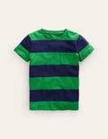 Vorgewaschenes Flammgarn-T-Shirt-Stangenbohne/Schuluniform-Marineblau