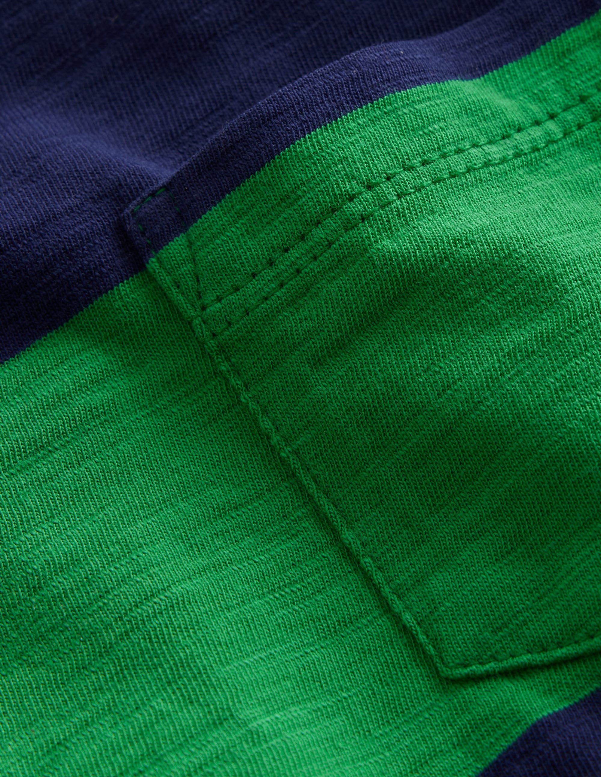 Vorgewaschenes Flammgarn-T-Shirt-Stangenbohne/Schuluniform-Marineblau - Image 3