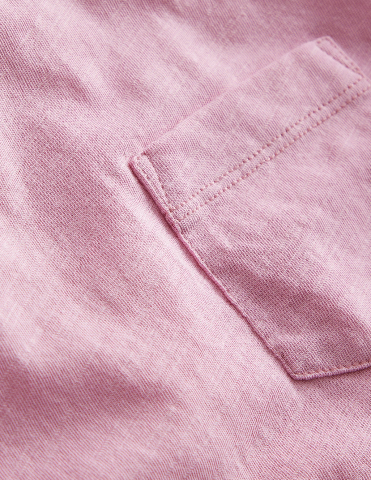 Vorgewaschenes Flammgarn-T-Shirt-Zuckermandel-Rosa - Image 3