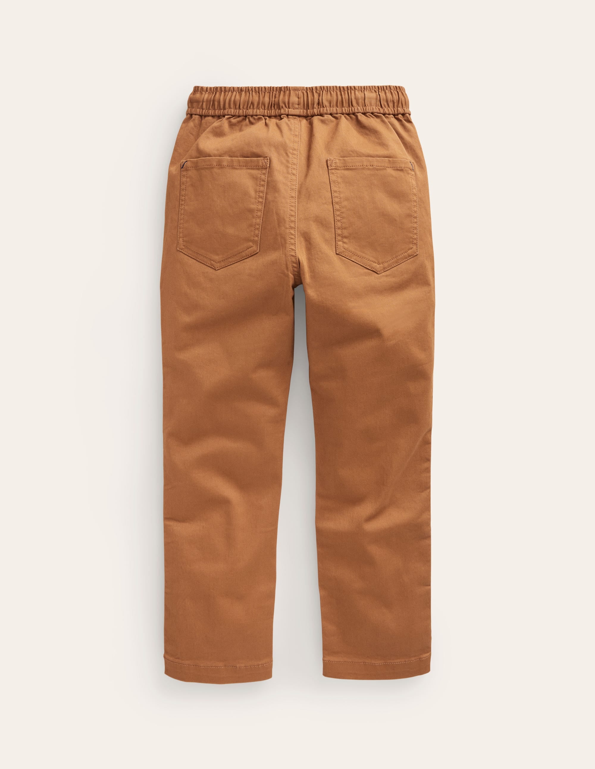 Schmal geschnittene Hose zum Hineinschlüpfen-Karamellbonbonbraun - Image 2