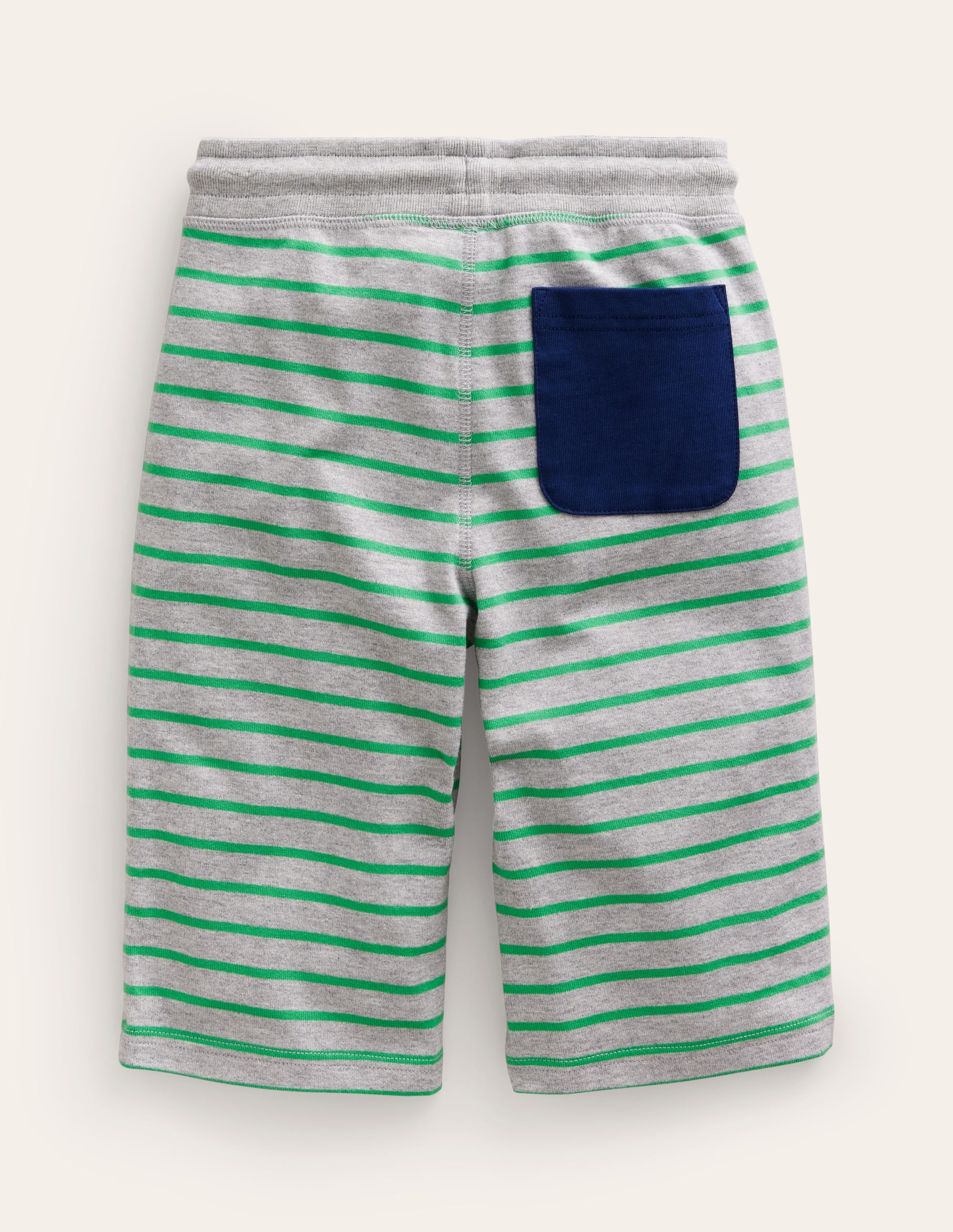 Baggyshorts aus Jersey-Erbsengrün/Grau Meliert - Image 2