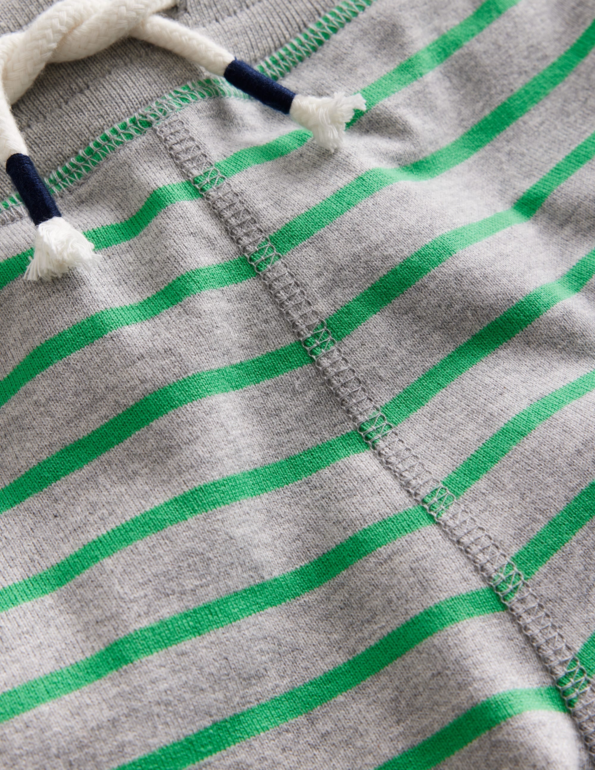 Baggyshorts aus Jersey-Erbsengrün/Grau Meliert - Image 3
