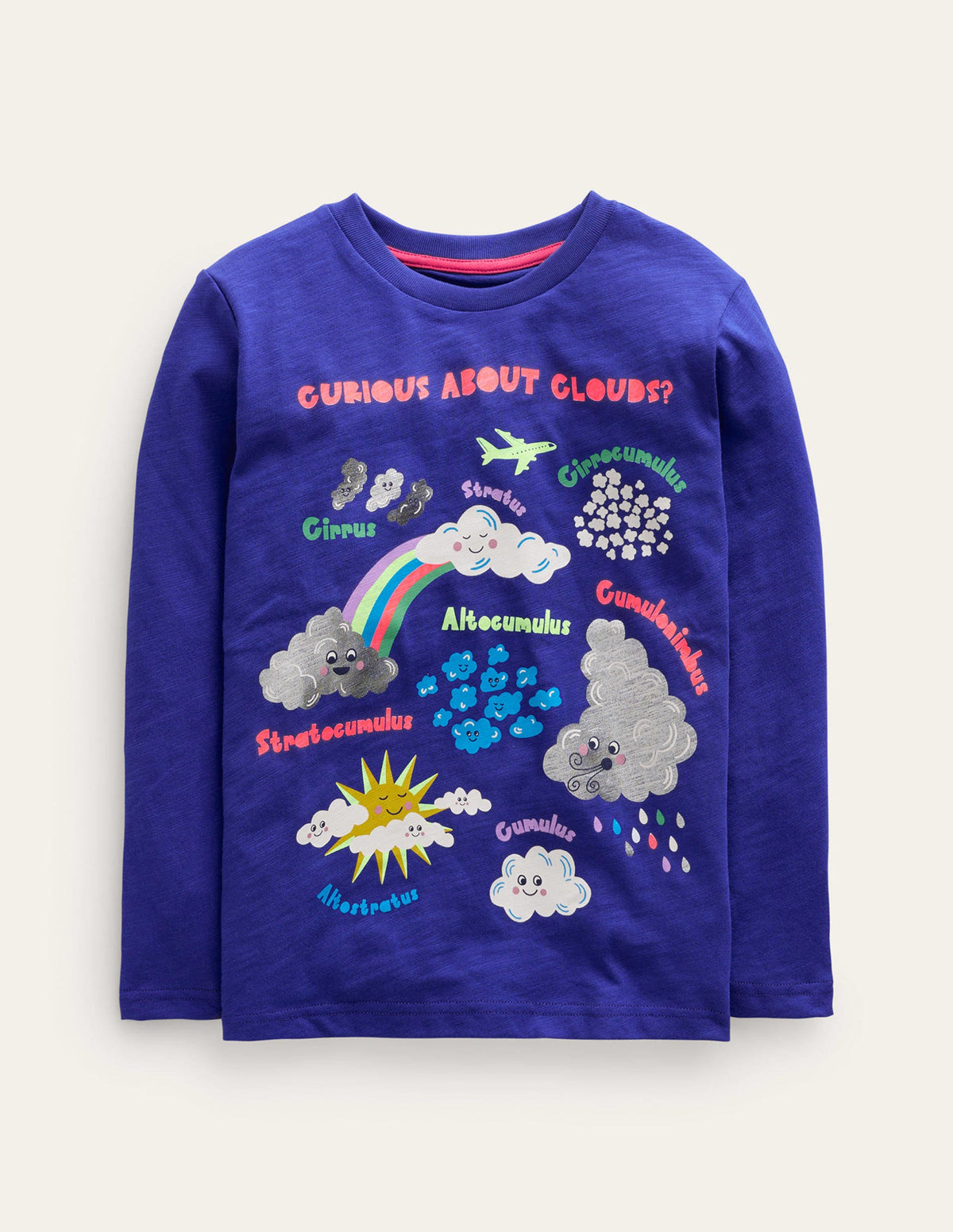 Bedrucktes Lern-T-Shirt-Blaureiher Wolken-1