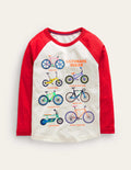 T-shirt à imprimé vélos-Vélos rouge confiture
