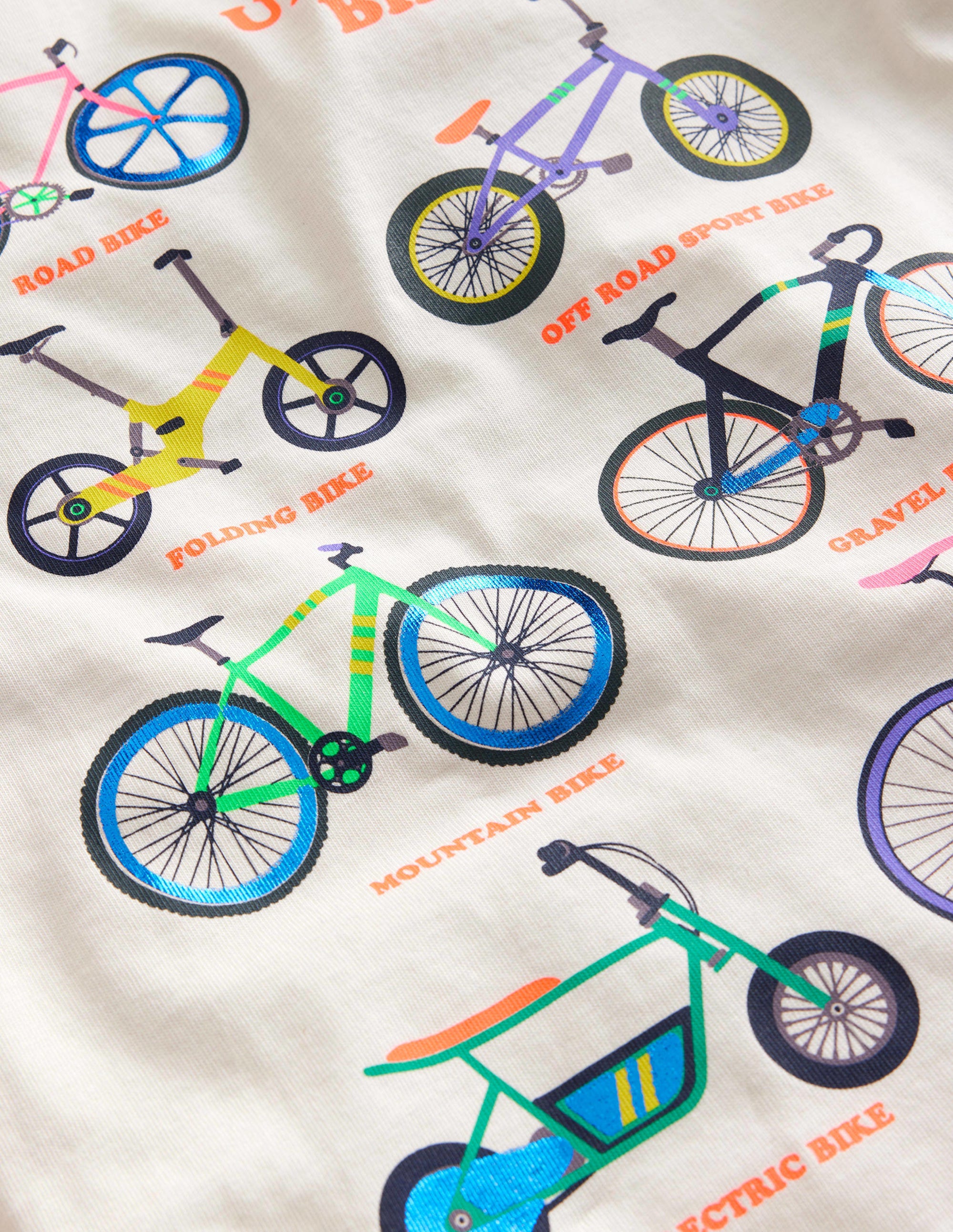 T-shirt à imprimé vélos-Vélos rouge confiture - Image 3