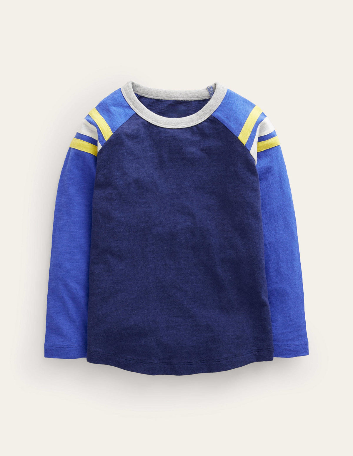 Langärmliges T-Shirt mit Raglanärmeln-Schuluniform-Marineblau/Leuchtendes Blau - Image 1
